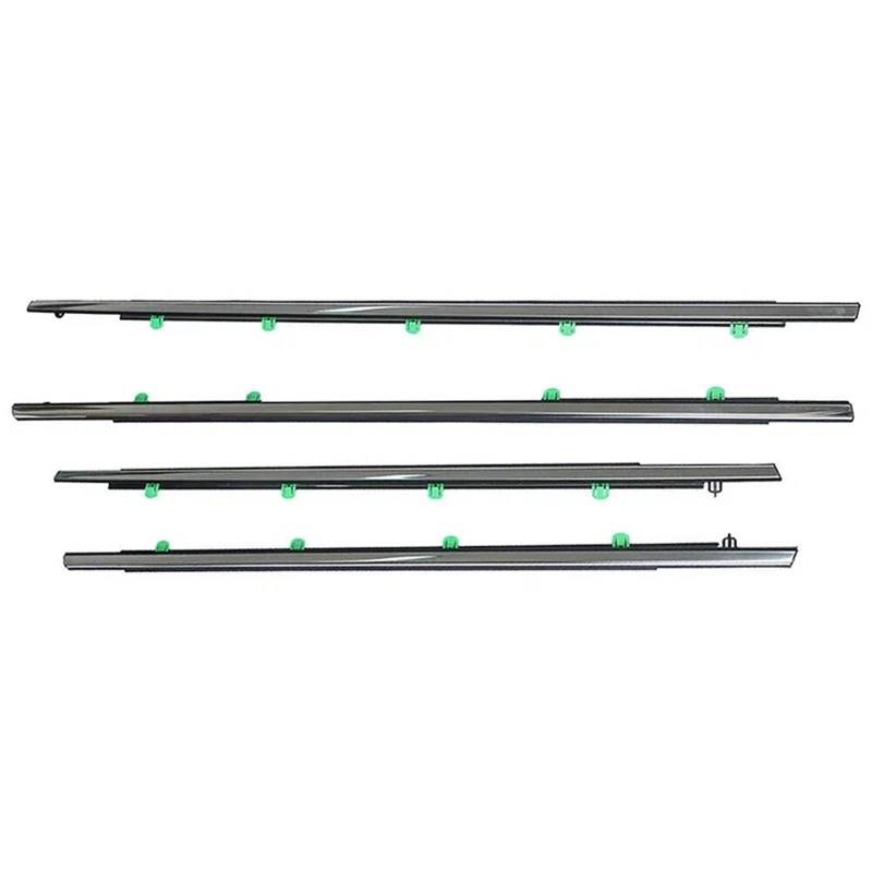 Türdichtungsstreifen Autofenster-Dichtungsstreifen, versilberte Seitentür-Glasfenster-Dichtungsstreifen, Dichtungsstreifen-Formteil, for CRV 2007-2022(for 2012-2016) von ZVPQU