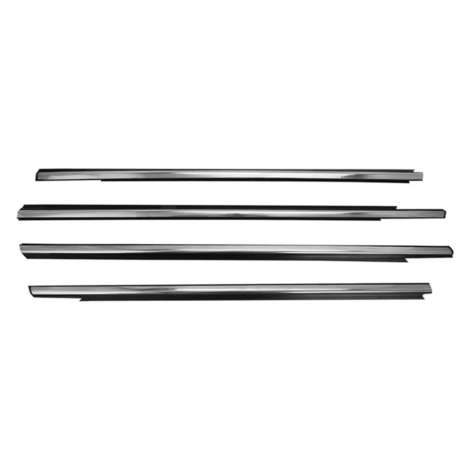 Türdichtungsstreifen Autofenster-Dichtungsstreifen, wasserdichte Druckdichtungsstreifen, for Peugeot, for 301 2013-2017(Silver chome) von ZVPQU