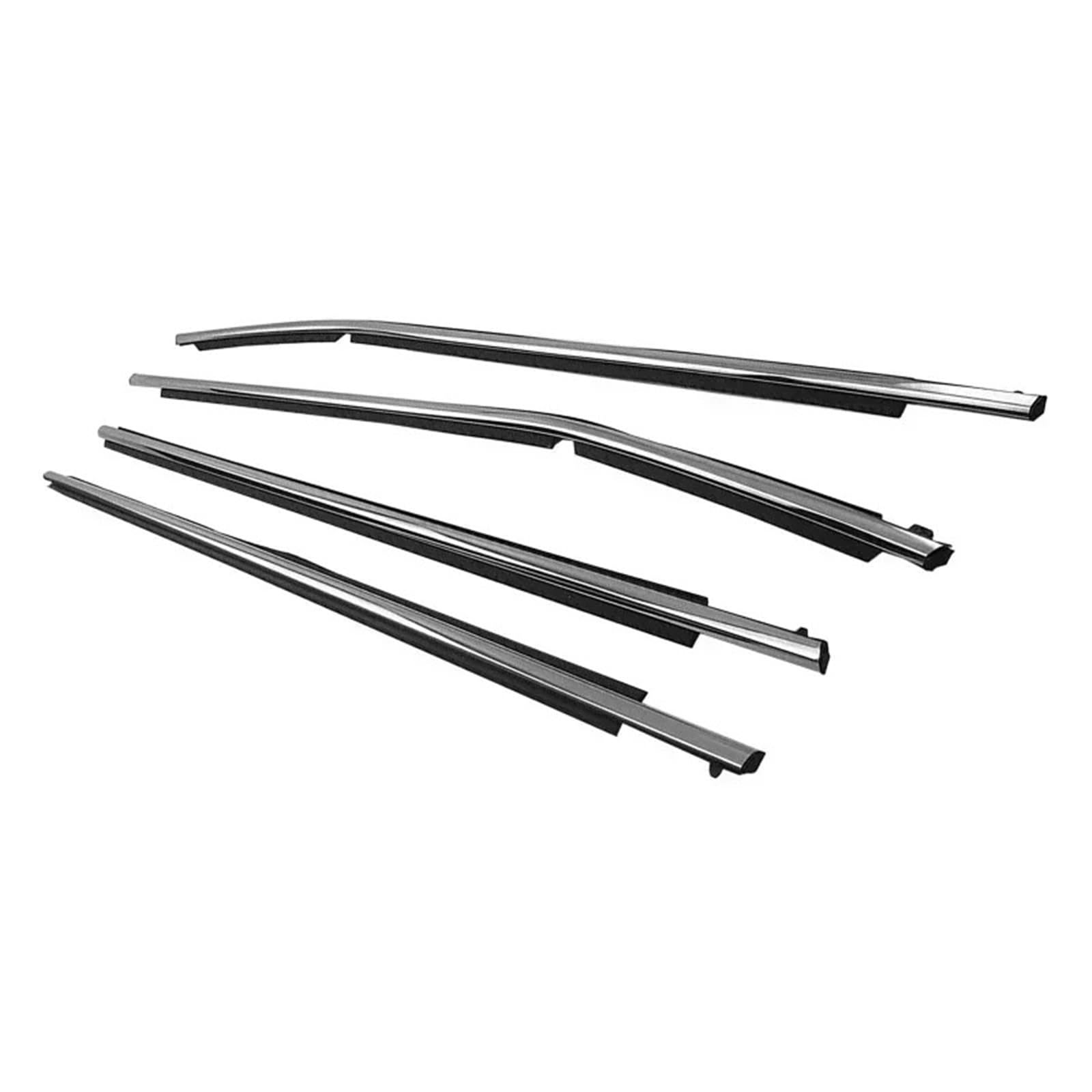 Türdichtungsstreifen Dichtungsstreifen for Seitenfenster, for Toyota, for for Corolla 2008-2019 7573012300 7571002210(Chrome for 2008-2013) von ZVPQU