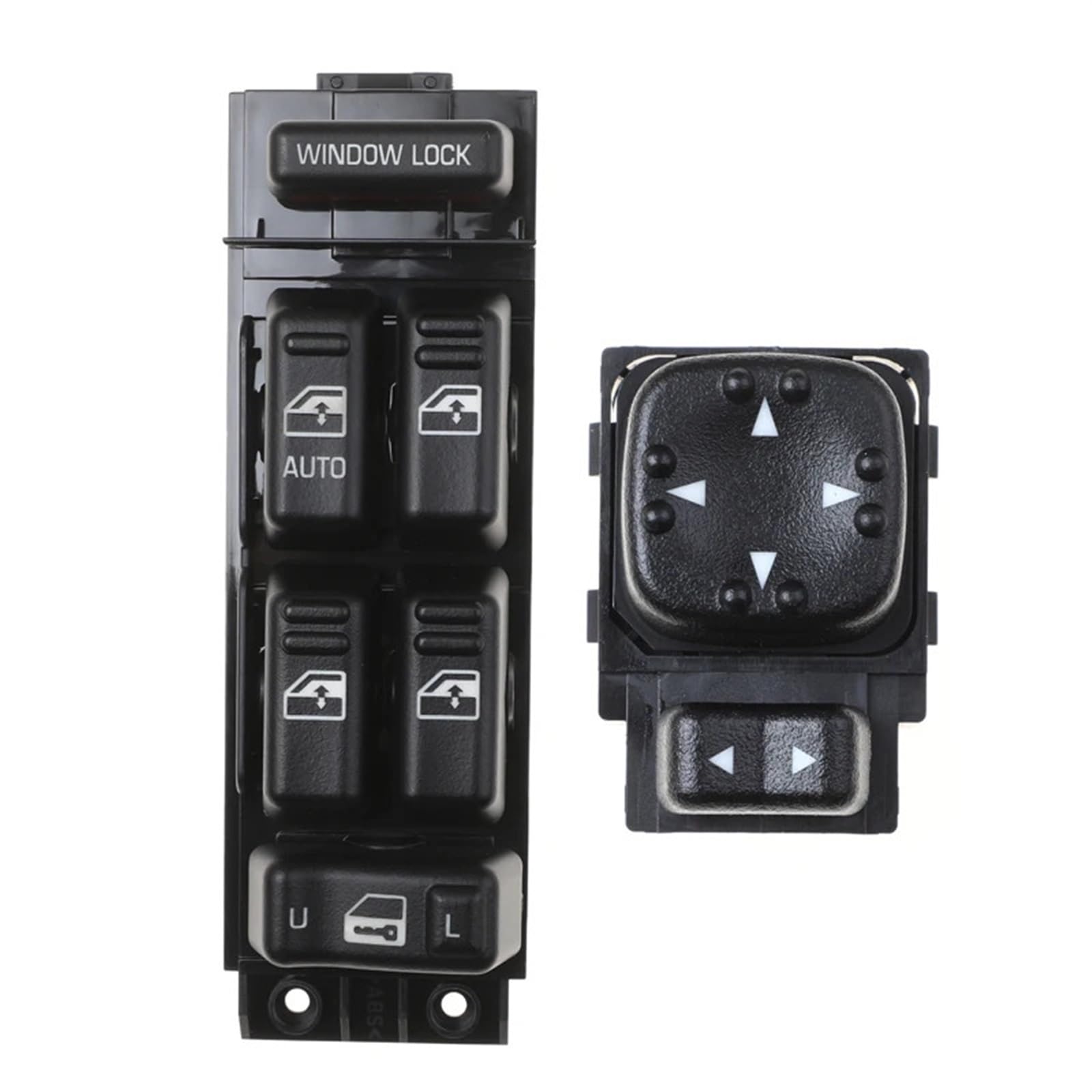 ZVPQU Fensterschalter-Abdeckungsknopf 15720127 15045085, for Chevy Silverado, for Avalanche, for Tahoe, for GMC Sierra, for GMC Yukon Fahrerseite Links Power Fenster Schalter(A Set) von ZVPQU
