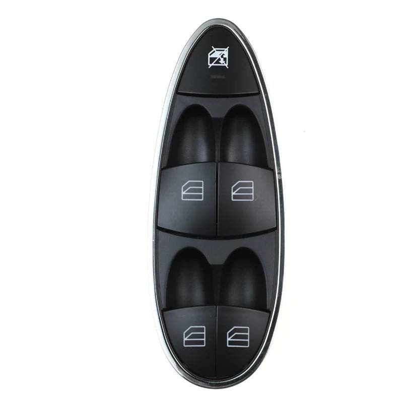 ZVPQU Fensterschalter-Abdeckungsknopf 2118210058 2118213679 A2118213679 ， for Mercedes Benz ， for E-Klasse W211 2003-2008 Fensterheberschalter for Autos Fensterheberschalter(with Chrome) von ZVPQU