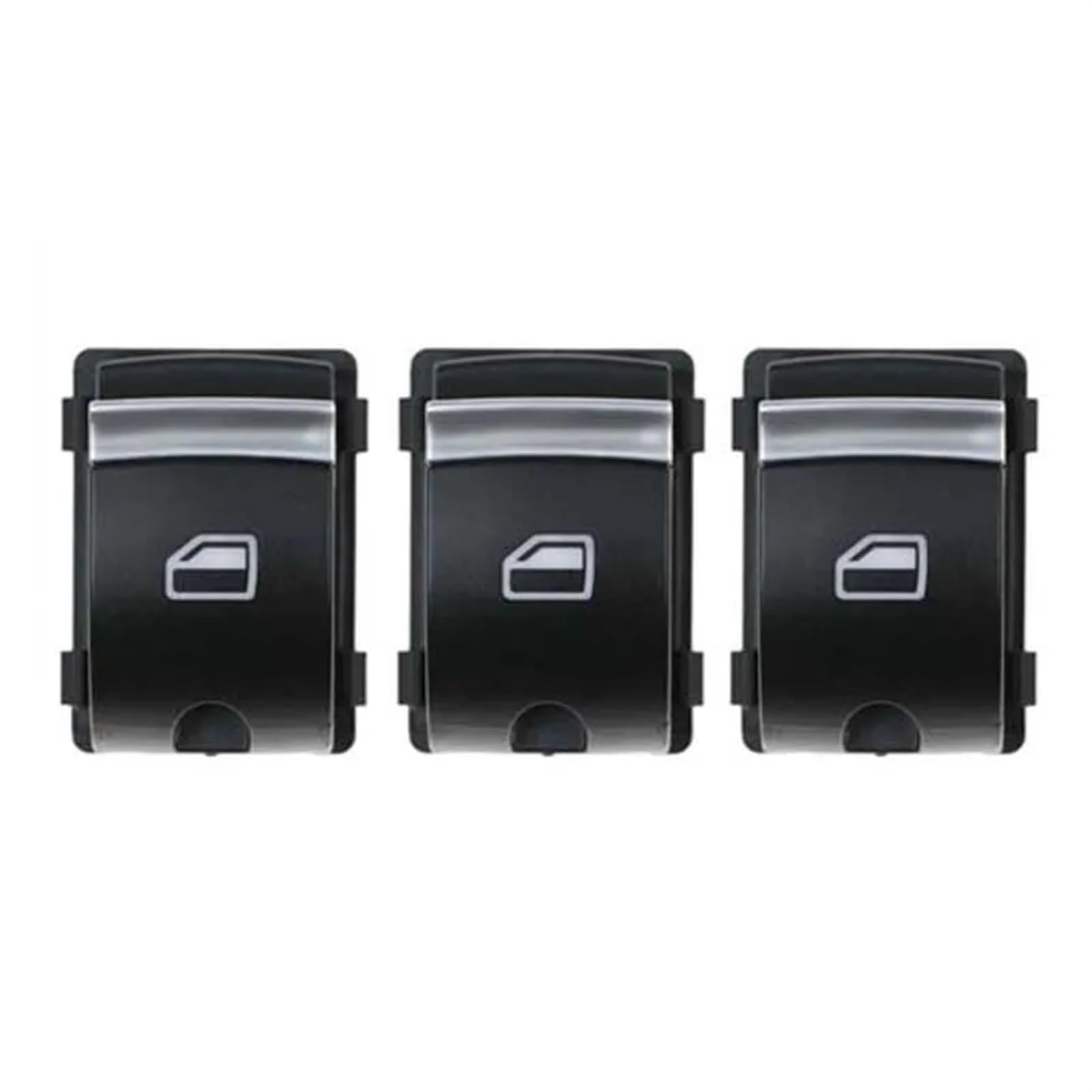 ZVPQU Fensterschalter-Abdeckungsknopf 4F0959851H 4F0959855B for Audi A3 S3 A6 S6 RS6 4F2 4FH 4F5 C6 Q7 8P1 8PA Power Fenster Control Schalter Auto Zubehör(3 Buttons) von ZVPQU