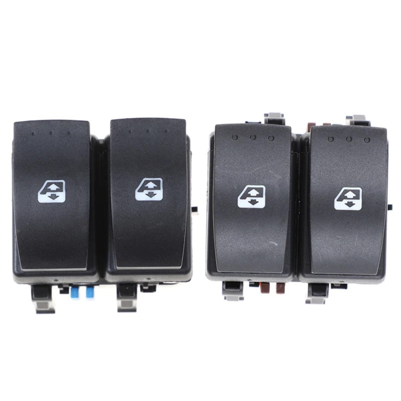 ZVPQU Fensterschalter-Abdeckungsknopf 8200315040 8200107772 for für Renault Megane II 2002-2014 for Laguna MK2 2001-2007 Auto Elektrische Fenster Control Schalter Heber Schalter(2 pcs) von ZVPQU