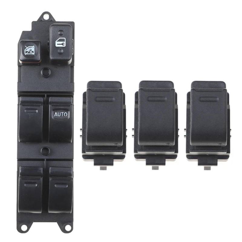 ZVPQU Fensterschalter-Abdeckungsknopf 84820-35020 84810-32070 8482035020 for Toyota Hilux 4Runner Land Cruiser Carina E Auto Elektrische Fensterheber Schalter(A Set) von ZVPQU