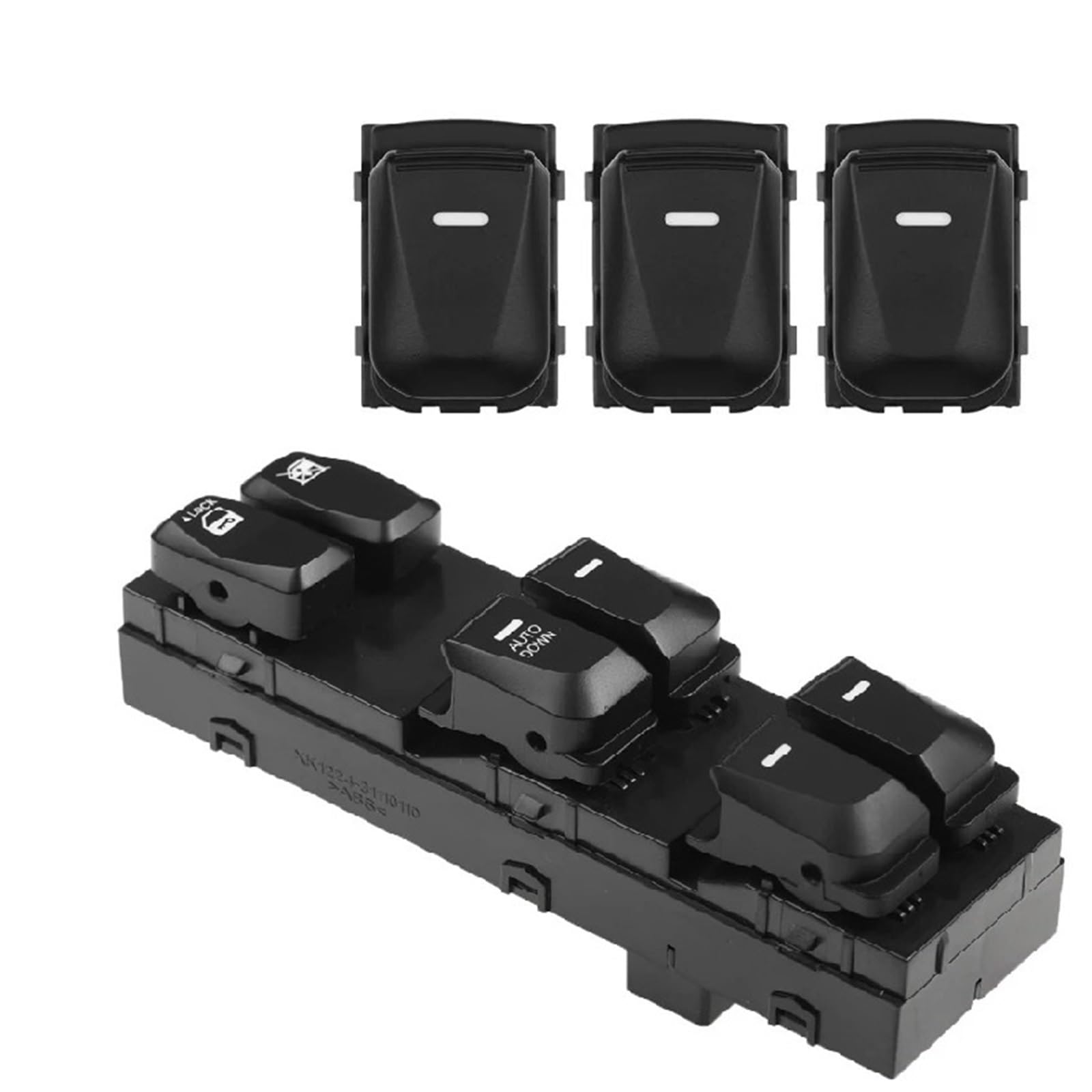 ZVPQU Fensterschalter-Abdeckungsknopf 93571-2S000 935712S000 for Hyundai IX35 Tucson 2010-2015 Vorne Links Fahrerseite Fenster Elektrischen Schalter Auto Zubehör(Auto Down Set) von ZVPQU