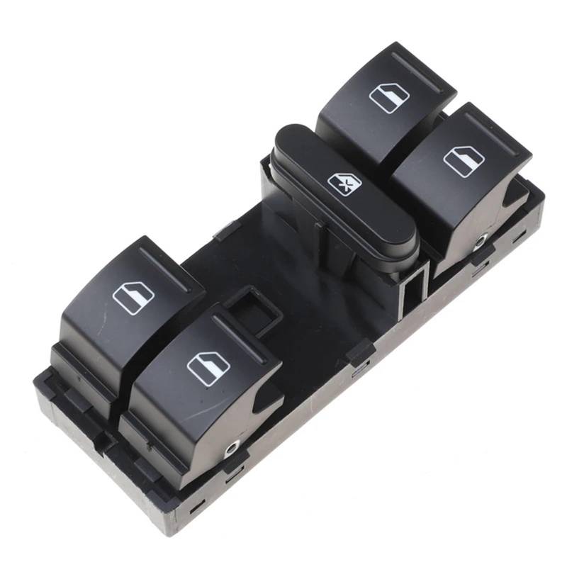 ZVPQU Fensterschalter-Abdeckungsknopf Auto 1Z0959858B for Skoda Fabia for Für for for Octavia Superb Yeti Power Elektrische Fenster Schalter Control Taste 1Z 0 959 858B 1ZD959856 von ZVPQU