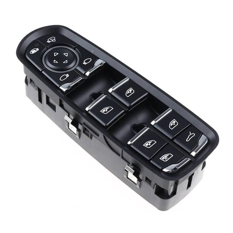 ZVPQU Fensterschalter-Abdeckungsknopf Auto 7PP959858AE 7PP959858M 7PP959855C Elektrischer Fensterheber-Steuerschalter for Porsche Panamera for MACAN 2011–2015(with Window Logo) von ZVPQU