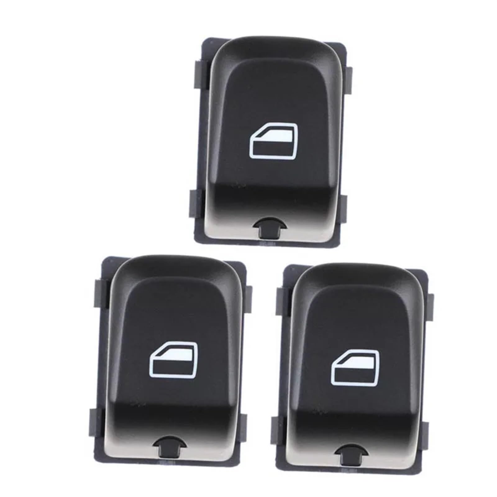 ZVPQU Fensterschalter-Abdeckungsknopf Auto 8K0959855A 8KD959855 8K0959855B for Audi RS5 Q5 8RA4 Allroad S4 B8 A5 S5 08-15 Fensterheber Schalter Steuertaste(3 pcs) von ZVPQU