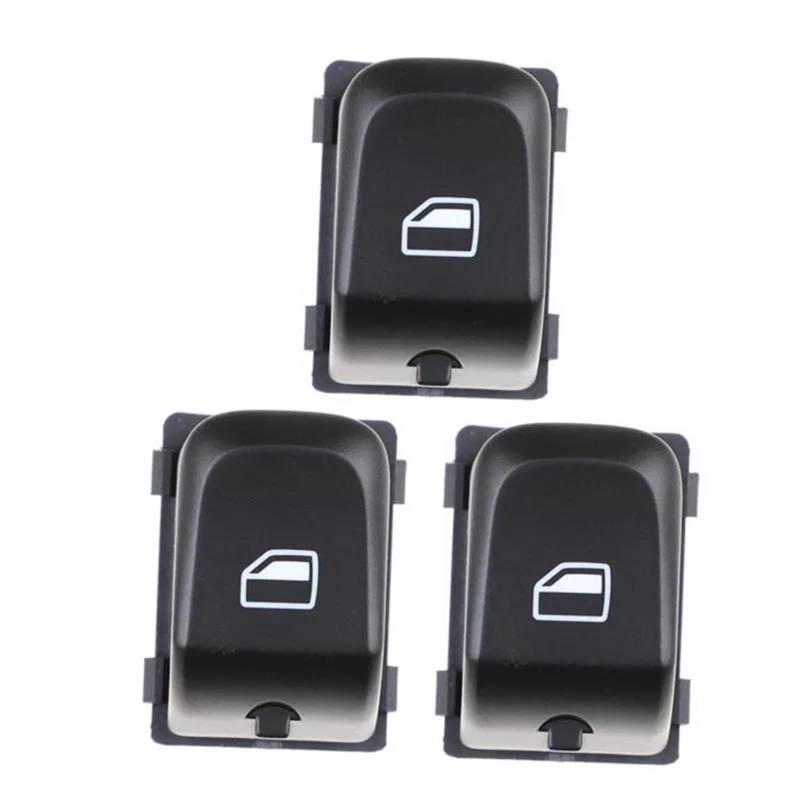 ZVPQU Fensterschalter-Abdeckungsknopf Auto 8K0959855A 8KD959855 8K0959855B for Audi RS5 Q5 8RA4 Allroad S4 B8 A5 S5 08-15 Fensterheber Schalter Steuertaste(3 pcs) von ZVPQU