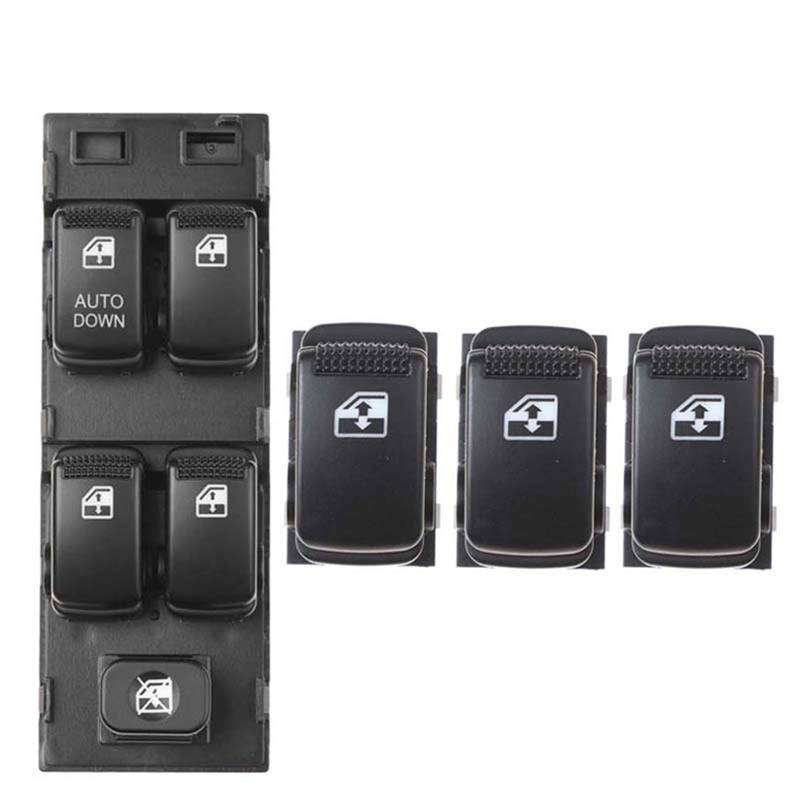 ZVPQU Fensterschalter-Abdeckungsknopf Auto 93570-1C110 935701C110 93580-1C000WK for Hyundai Getz 2003-2010 for Matrix 2006-2011 Elektrische Fensterheber Schalter(Left Set) von ZVPQU