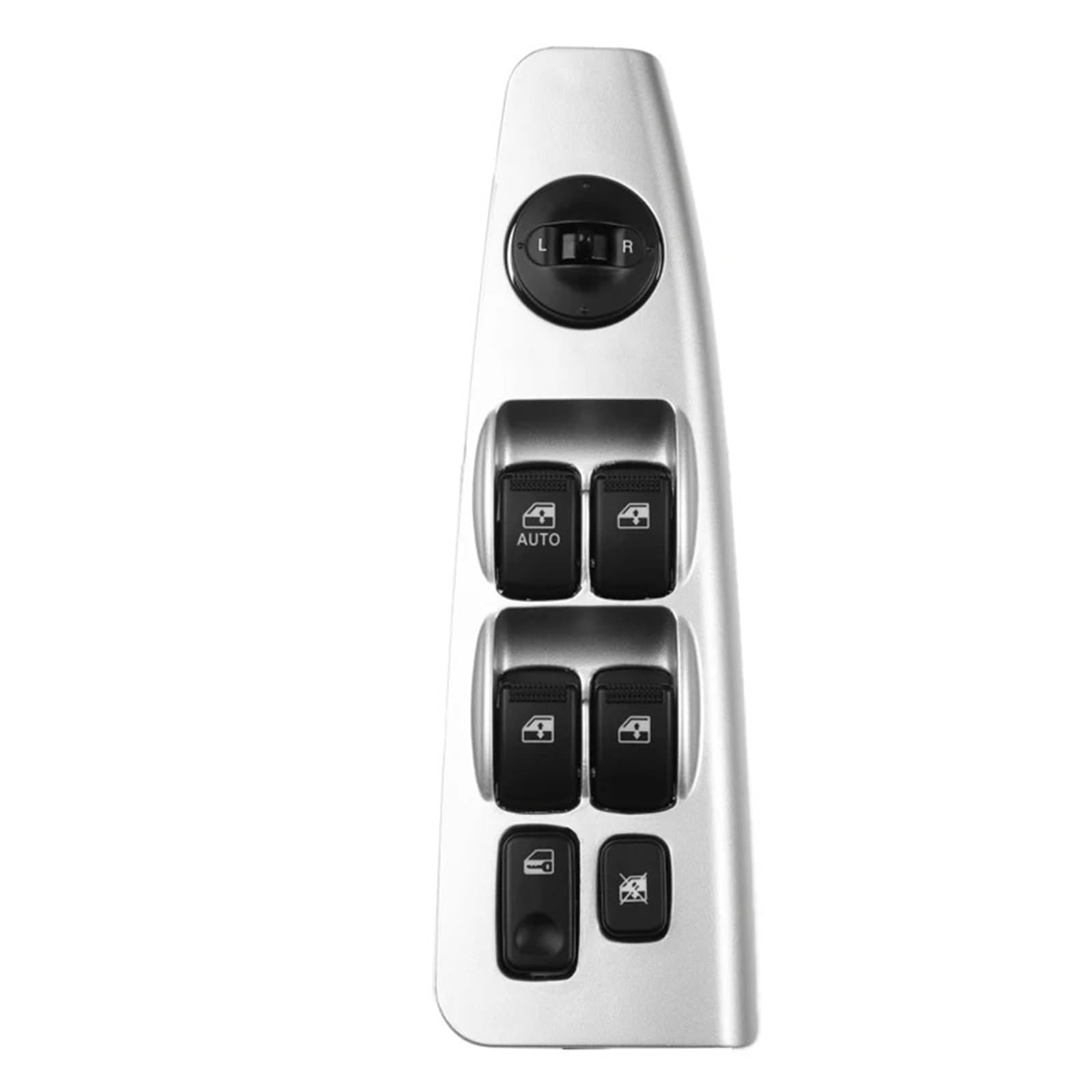 ZVPQU Fensterschalter-Abdeckungsknopf Auto 93570-2F200 935702F200 for Kia Spectra Cerato 2004-2009 Elektrische Fensterheber Control Schalter Regler Heber(Silver) von ZVPQU
