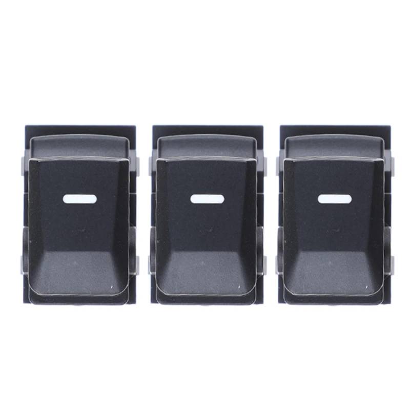 ZVPQU Fensterschalter-Abdeckungsknopf Auto Elektrische Fensterheber Schalter Beifahrerseite 93575-1H000 935751H000 369510-1000 93580-3W000 for Hyundai for Kia Sportage(3 pcs) von ZVPQU