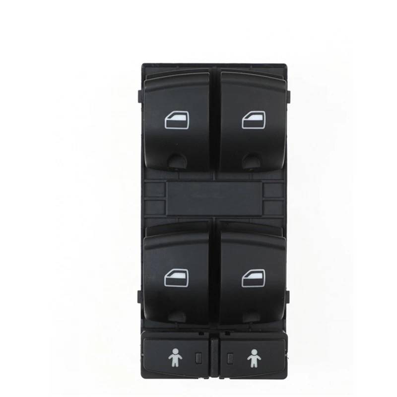 ZVPQU Fensterschalter-Abdeckungsknopf Auto vorne Links elektrischer Fensterheber-Steuerschalter Reglerknopf 4F0959851G, for Audi Q7 2007-2015 A6 2005-2011 von ZVPQU