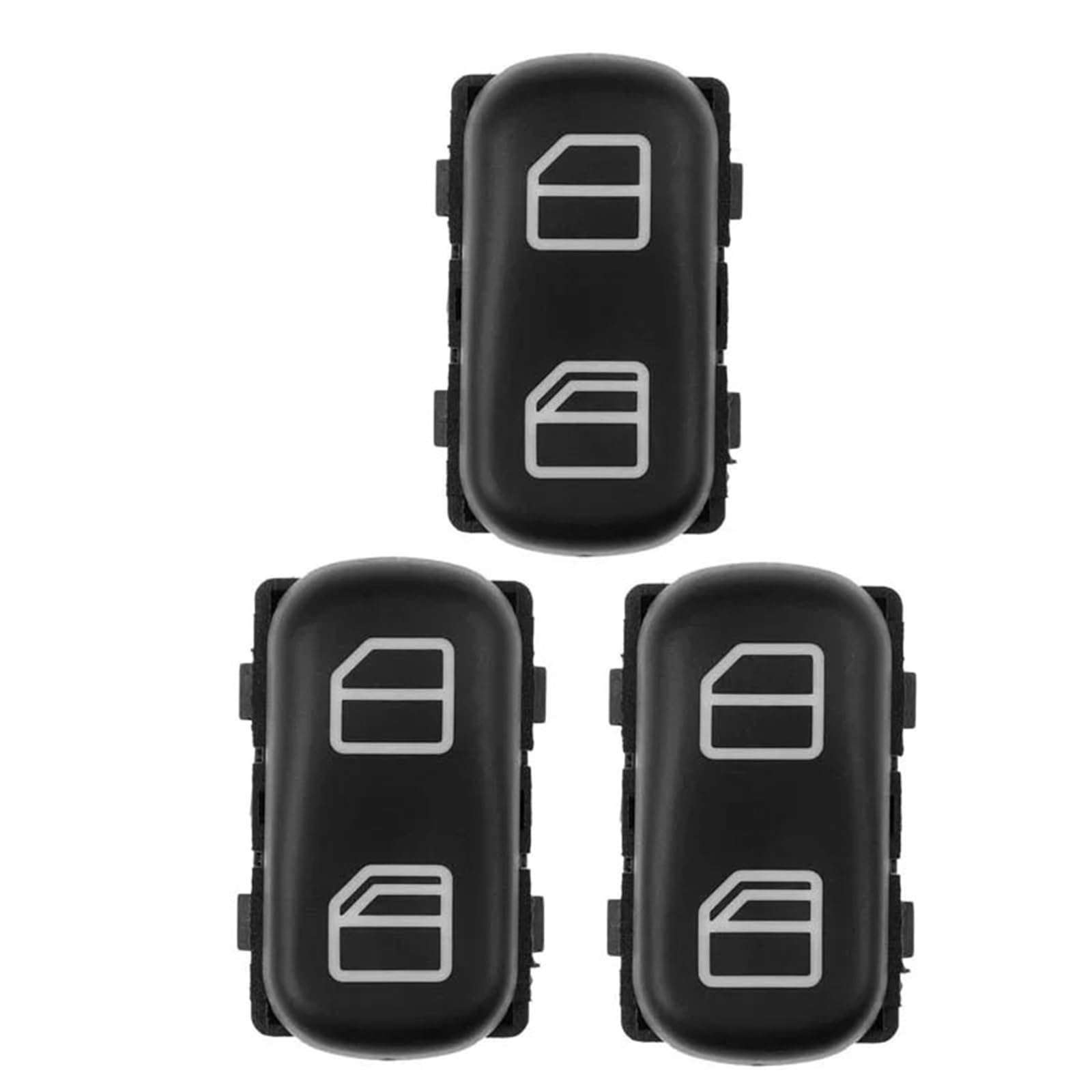 ZVPQU Fensterschalter-Abdeckungsknopf Autozubehör Elektrischer Fensterheber-Heberschalter Druckknopf 10942503, for Mercedes-Benz, for Sprinter Vito 1995-2006(3 pcs) von ZVPQU