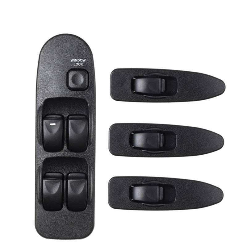 ZVPQU Fensterschalter-Abdeckungsknopf Autozubehör Elektrischer Fensterheberschalterheber for Mitsubishi Carisma 1995–2006 for Mitsubishi Space Star MR740599 MR792851(1Set 4pcs) von ZVPQU