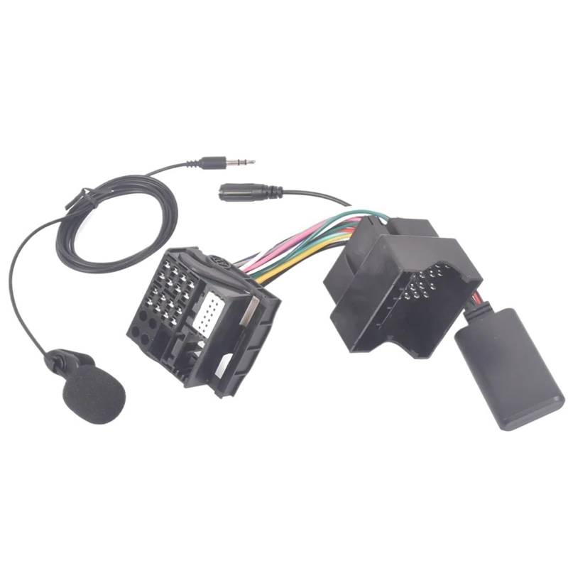 ZVPQU for BMW, for E60 E61 E66 E70 E82 E87 E88 E90 E91 E92 E93 Radio-Kabelbaumstecker Mikrofon Freisprecheinrichtung Bluetooth 5.0 AUX-Adapter Radio-Adapterkabel von ZVPQU