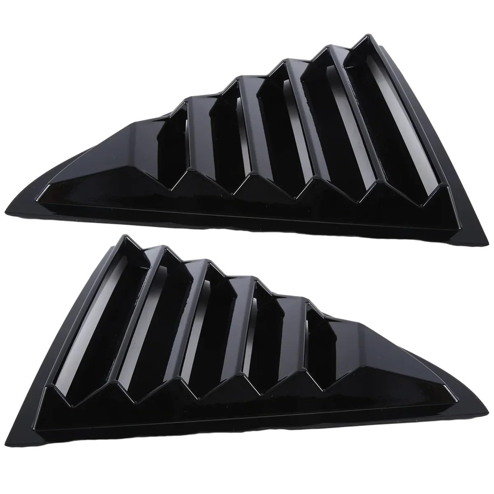 ZVPQU for Chrysler 300C 2011 2012 2013 2014 2015-2021 Hinten Fenster Jalousie Shutter Abdeckung Seite Vent Trim Windschutzscheibe Abdeckung Zubehör Fenster-Lamellenladen(Matte Black) von ZVPQU