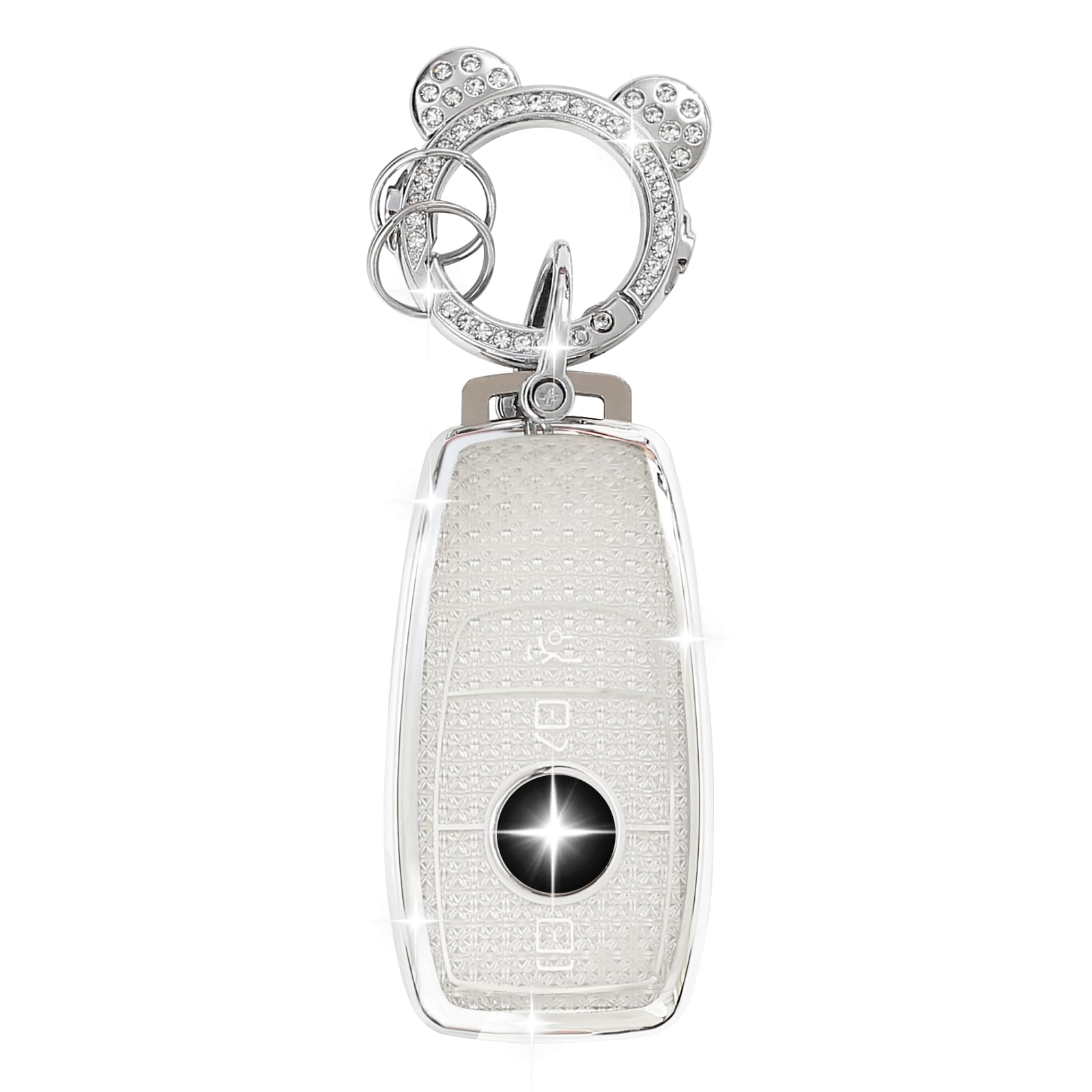 ZVRSUA Autoschlüssel Schutzhülle Passt für Mercedes Benz,Schlüsselcover TPU Autoschlüssel hülle Kompatibel mit Mercedes Benz A, B, C, E, G, S, SL, CLS-Klasse, SLC, CLA, GLB, GLC, GLE, GLS (Silber) ZVRSUA Autoschlüssel Schutzhülle Passt für Mercedes Benz,Schlüsselcover TPU Autoschlüssel hülle Kompatibel mit Mercedes Benz A, B, C, E, G, S, SL, CLS-Klasse, SLC, CLA, GLB, GLC, GLE, GLS (Silber) von ZVRSUA