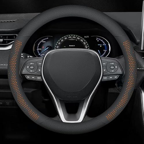 ZVUOPLGV Car Steering Wheel Cover, Für Jeep Renegade Non-Slip Breathable Steering Wheel Cover Car Accessories Interior,O-B ZVUOPLGV Car Steering Wheel Cover, Für Jeep Renegade Non-Slip Breathable Steering Wheel Cover Car Accessories Interior,O-B von ZVUOPLGV