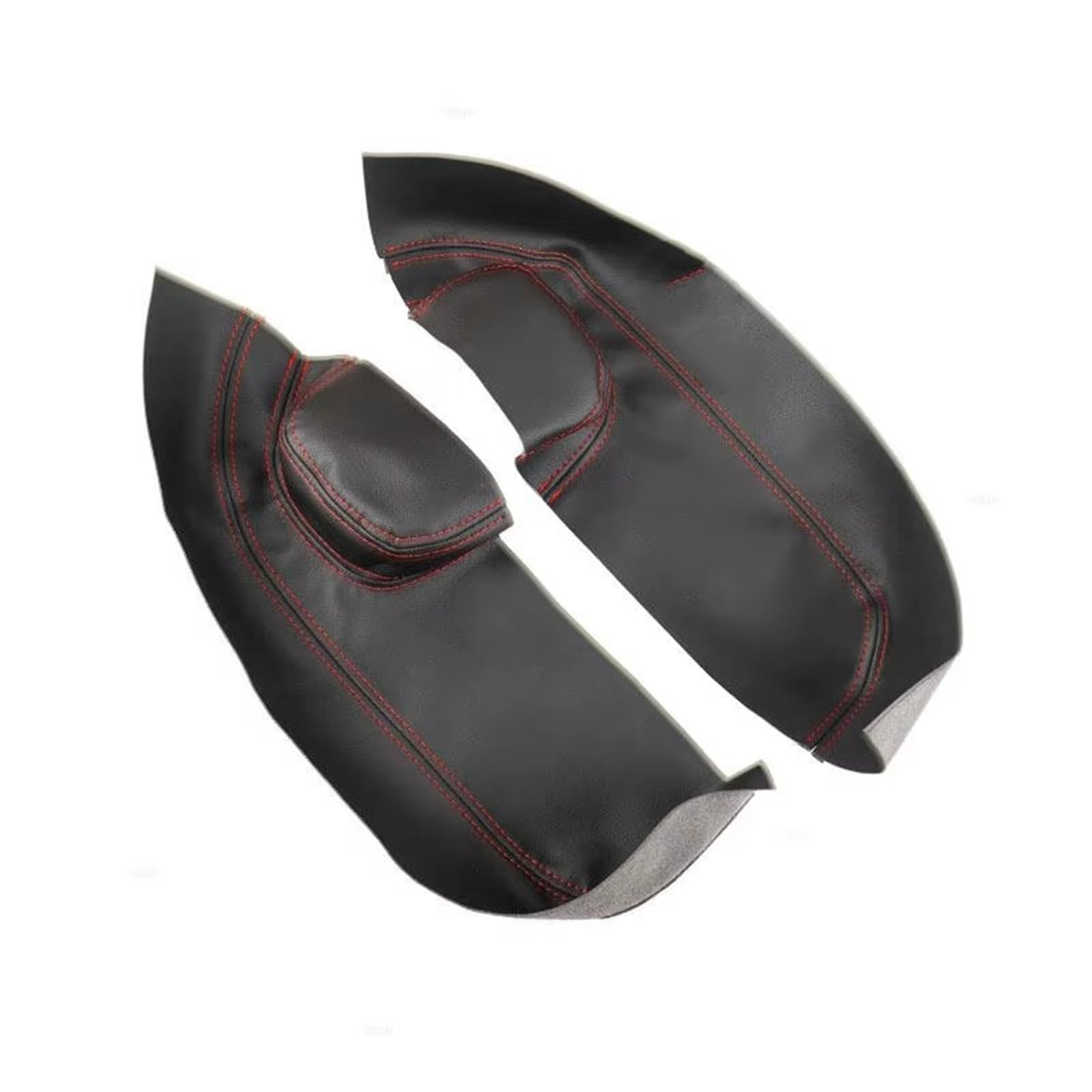 Auto-Innenverkleidung 2 Stücke Mikrofaser Leder Auto Innen Vorne Tür Armlehne Griff Panel Abdeckung Trim Dekor Für Dodge Für Caravan 4 2004 Zubehör Innenraum(Black-red line) von ZVZGPGKLTC