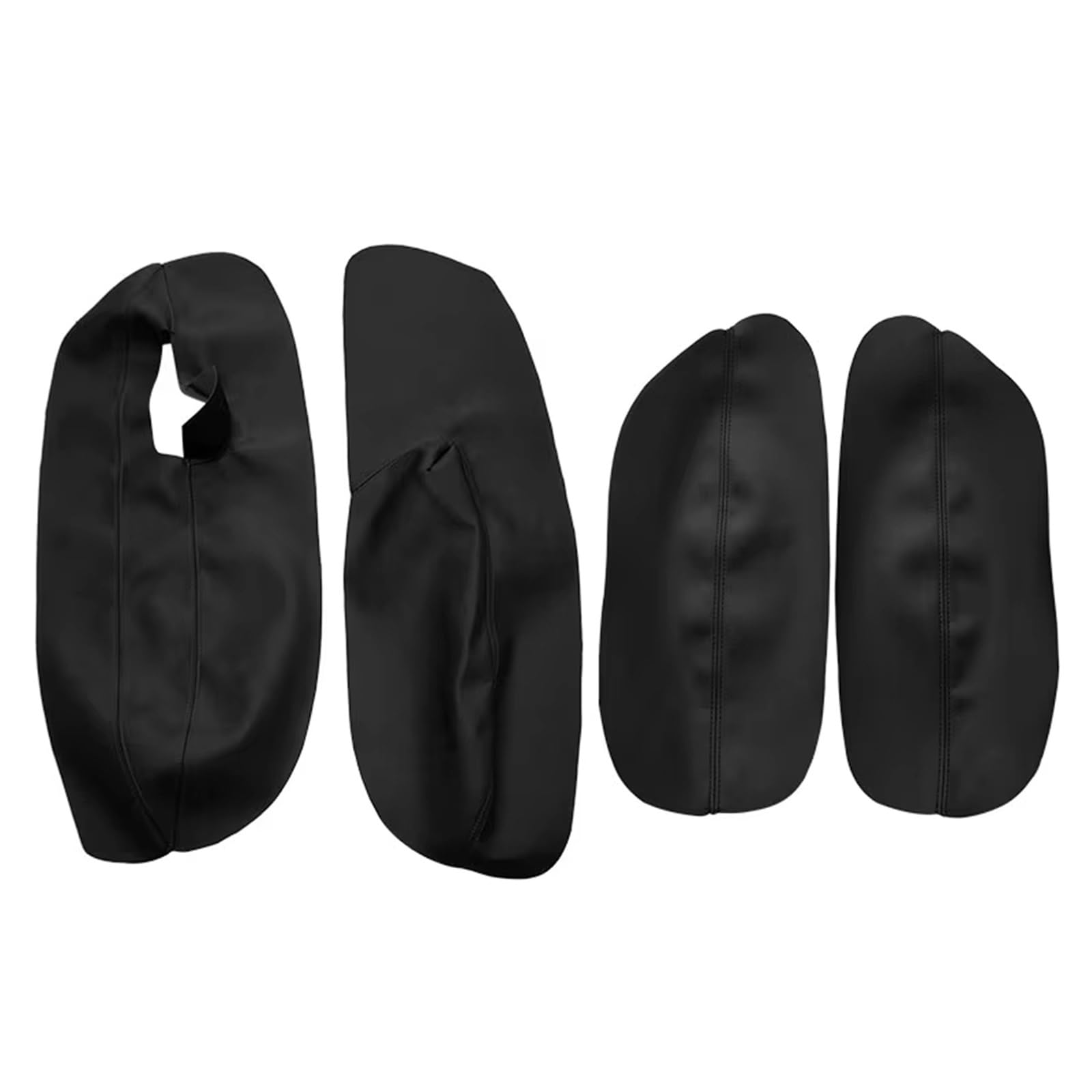 Auto-Innenverkleidung 3 TÜREN Auto Mikrofaser Leder 4 Stücke Tür Armlehne Panel Abdeckung Trim Für VW Für Golf 4 Für MK4 Für Jetta 1999-2005 Zubehör Innenraum(Black) von ZVZGPGKLTC