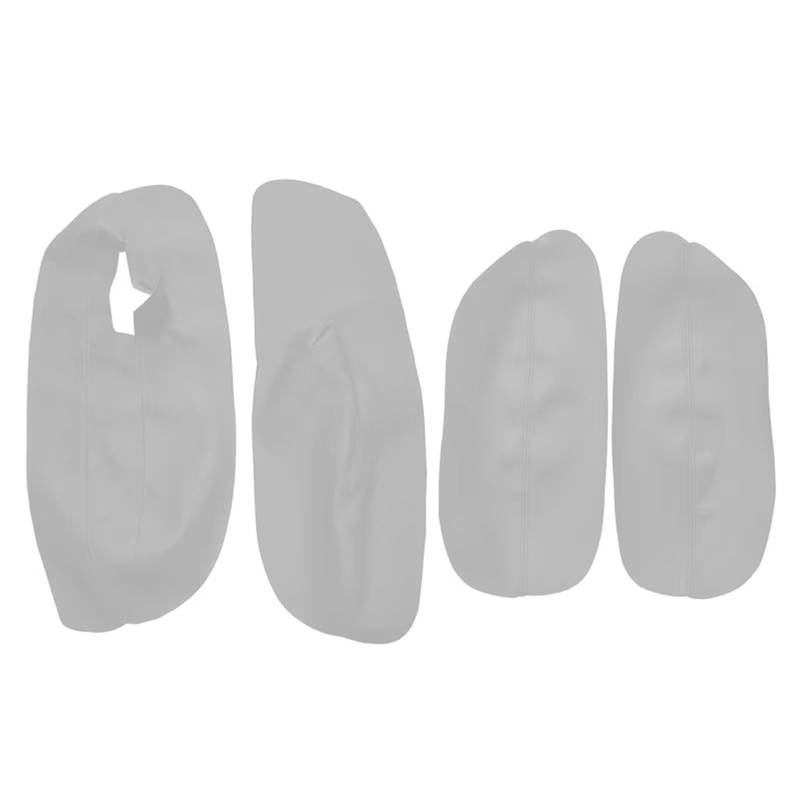 Auto-Innenverkleidung 3 TÜREN Auto Mikrofaser Leder 4 Stücke Tür Armlehne Panel Abdeckung Trim Für VW Für Golf 4 Für MK4 Für Jetta 1999-2005 Zubehör Innenraum(Gray) von ZVZGPGKLTC
