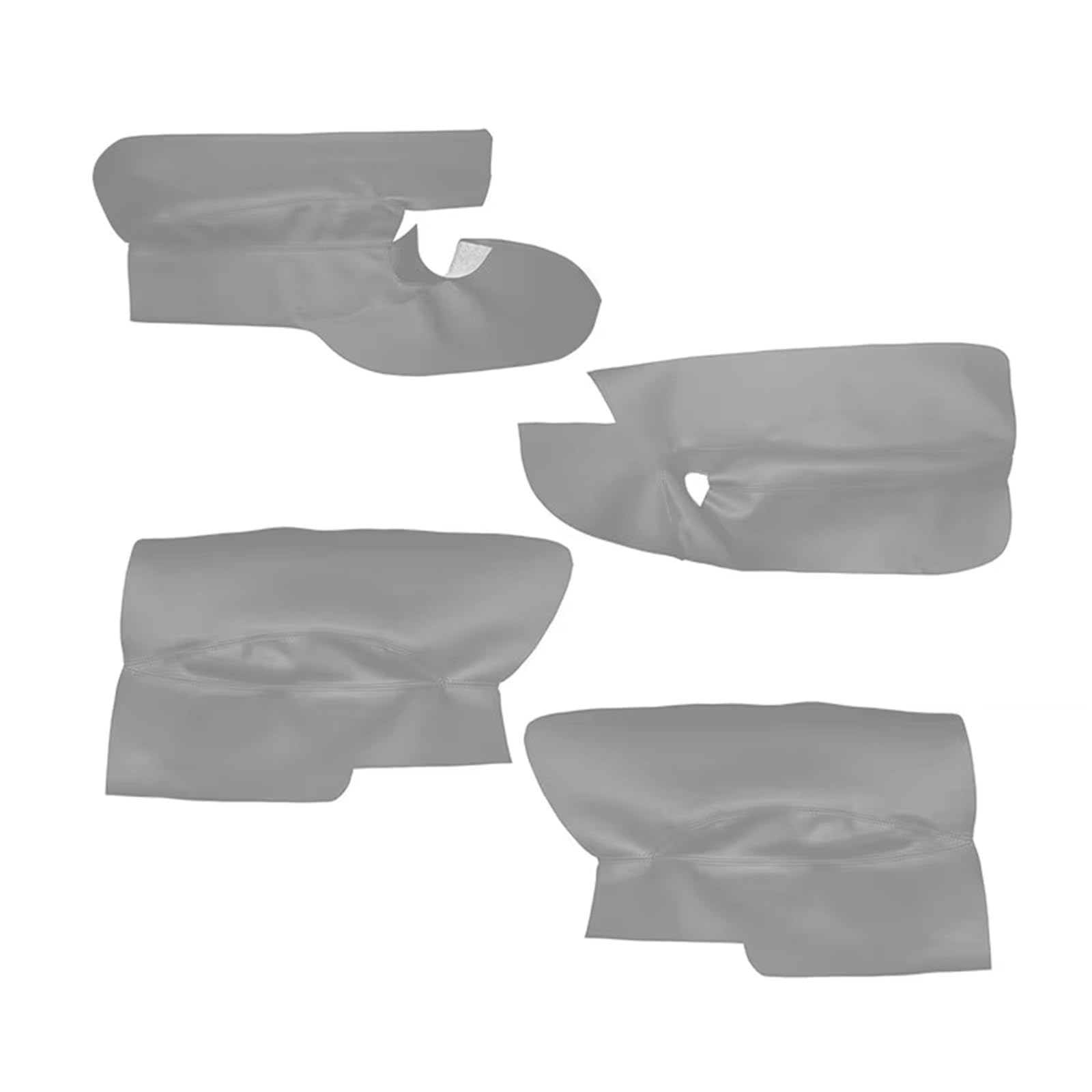 Auto-Innenverkleidung 3 Türen Mikrofaser Leder Vorne 2 Türen Armlehne Panel Abdeckung Schutz Trim 4Pcs Für VW Für Golf 5 Für MK5 2005-2010 Zubehör Innenraum(Gray) von ZVZGPGKLTC