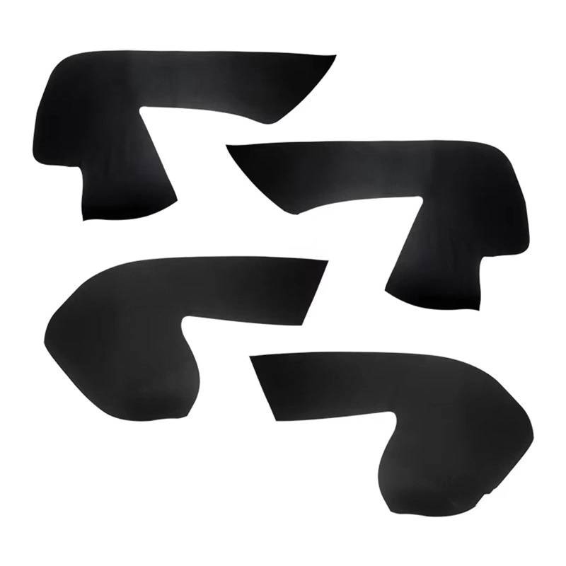 Auto-Innenverkleidung 4 Stücke Mikrofaser Leder Innen Tür Griff Panel Armlehne Abdeckung Ersatz Trim Für VW Für Tiguan 2008-2012 Zubehör Innenraum(4X Door Panel Black) von ZVZGPGKLTC