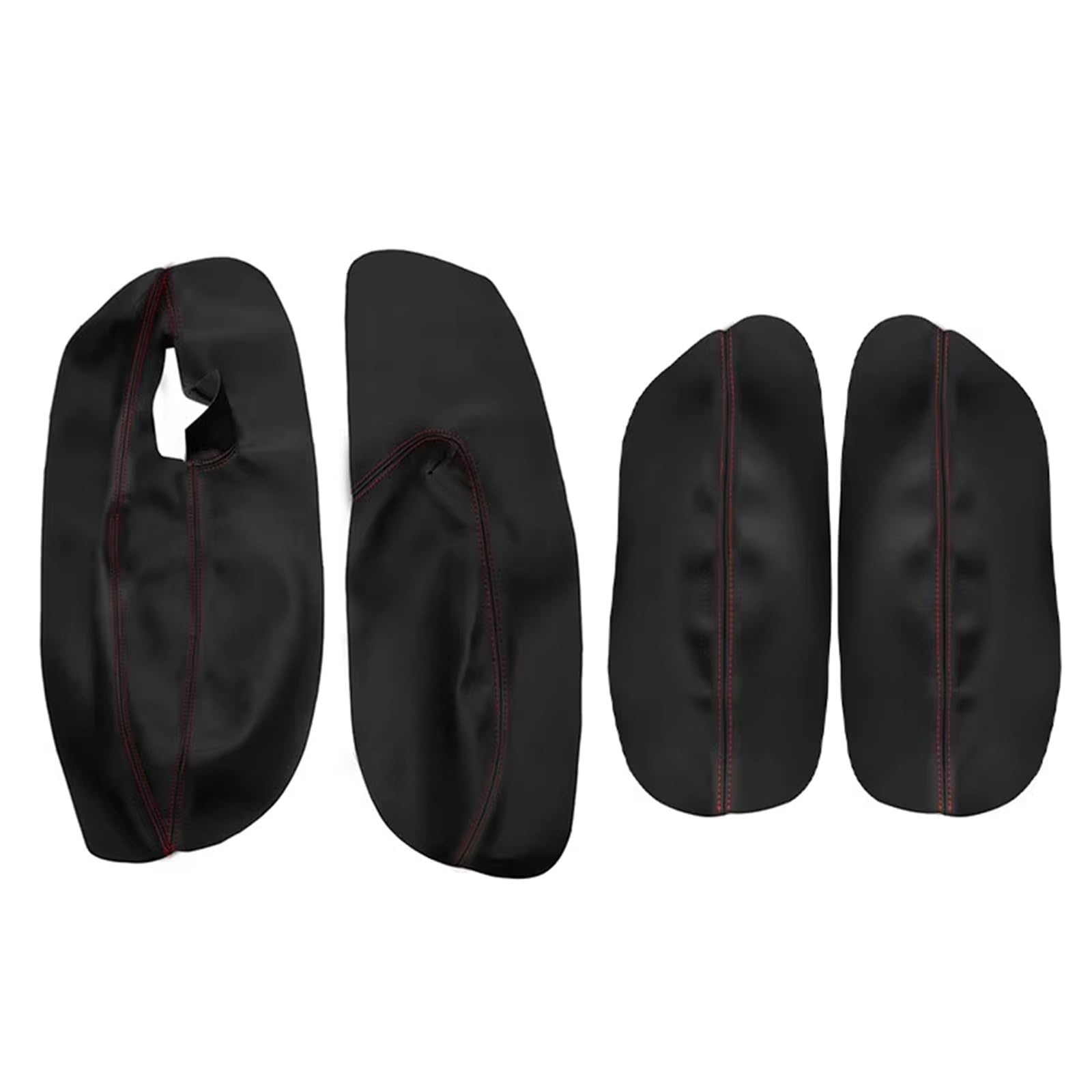 Auto-Innenverkleidung Auto Innentürgriff Armlehne Panel Leder Abdeckung Trim 3/4 Türen Für VW Für Golf 4 Für MK4 Für Jetta 1998-2005 Zubehör Innenraum(3doors-red line) von ZVZGPGKLTC