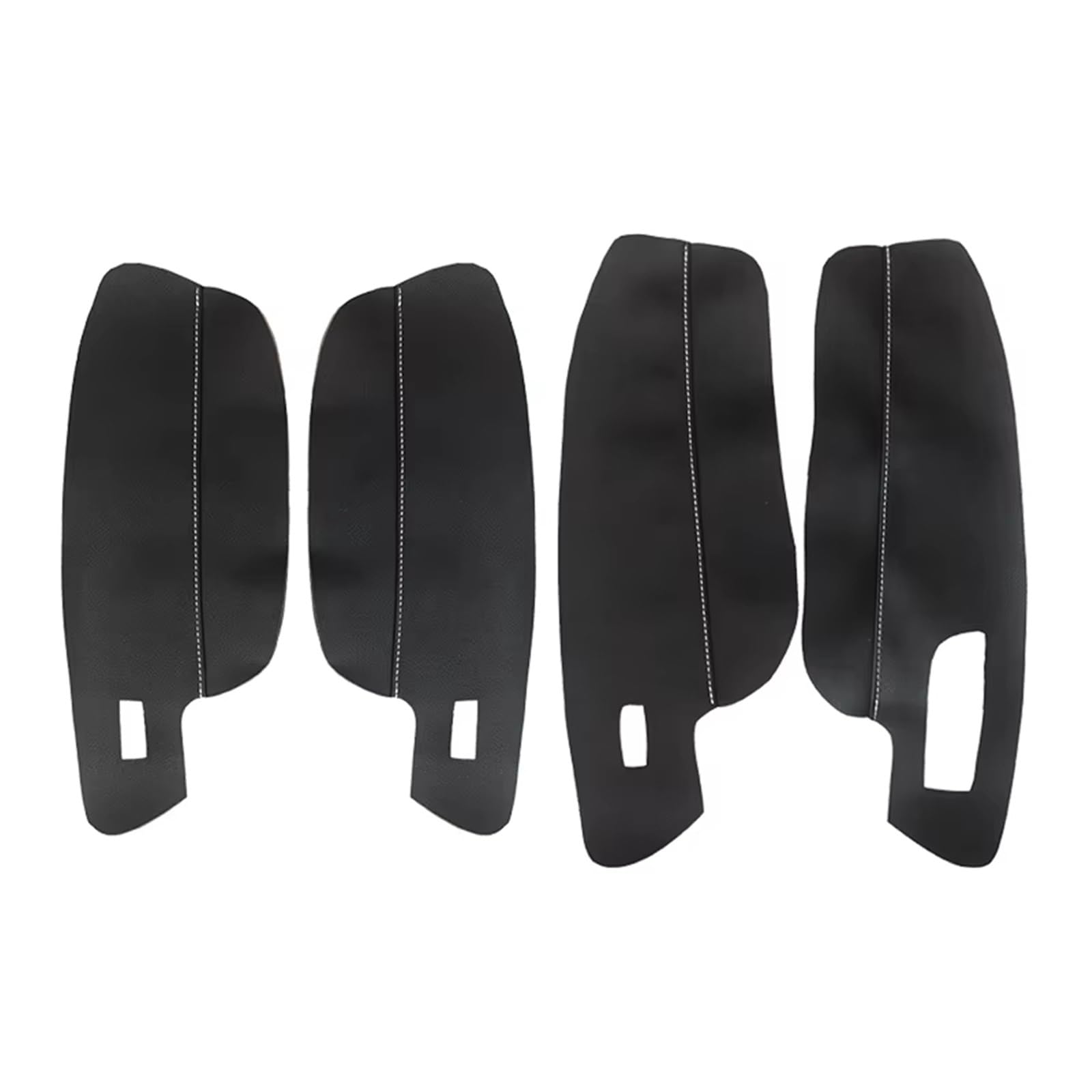 Auto-Innenverkleidung Auto Innentürgriff Armlehne Panel Mikrofaser Leder Abdeckung Trim LHD/RHD 4 Stücke Für VW Für Golf 7 VII 2014-2018 Zubehör Innenraum(Black - White line) von ZVZGPGKLTC