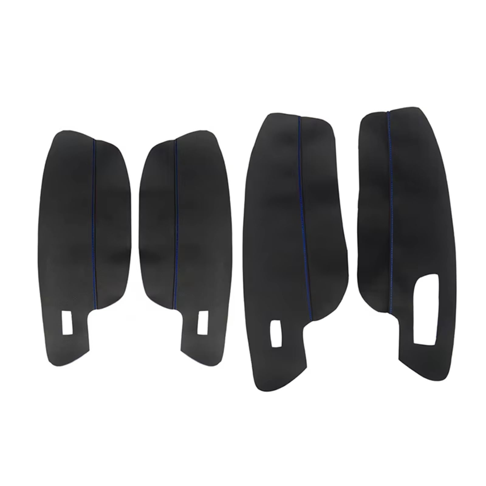 Auto-Innenverkleidung Auto Innentürgriff Armlehne Panel Mikrofaser Leder Abdeckung Trim LHD/RHD 4 Stücke Für VW Für Golf 7 VII 2014-2018 Zubehör Innenraum(Black with Blue line) von ZVZGPGKLTC