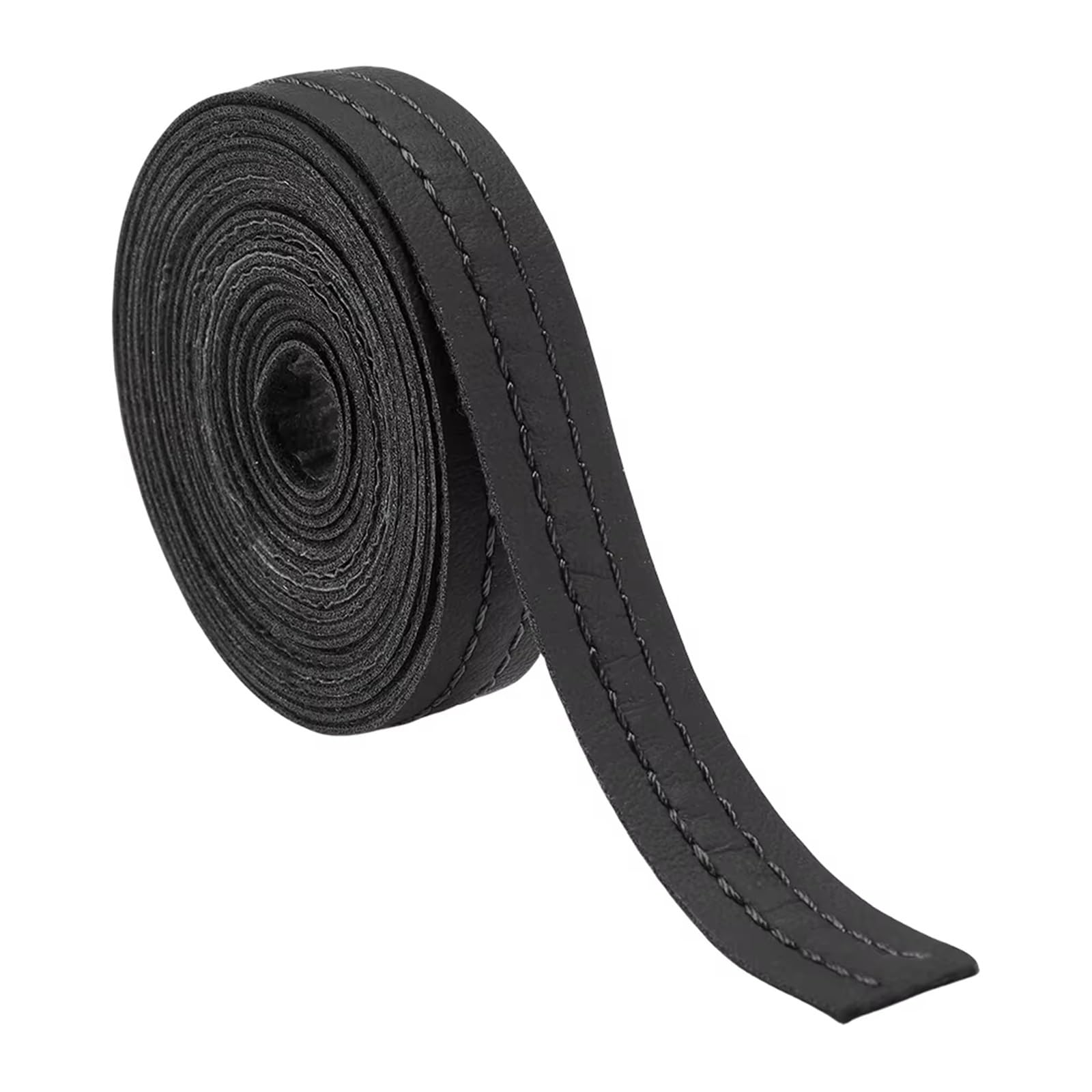 Auto-Innenverkleidung Auto-Innenzubehör, Auto-Zierleisten, PU-Leder, Auto-Innenraum-DIY-Streifen, Selbstklebende Armaturenbrett-Leder-Dekorationslinie Zubehör Innenraum(Black) von ZVZGPGKLTC