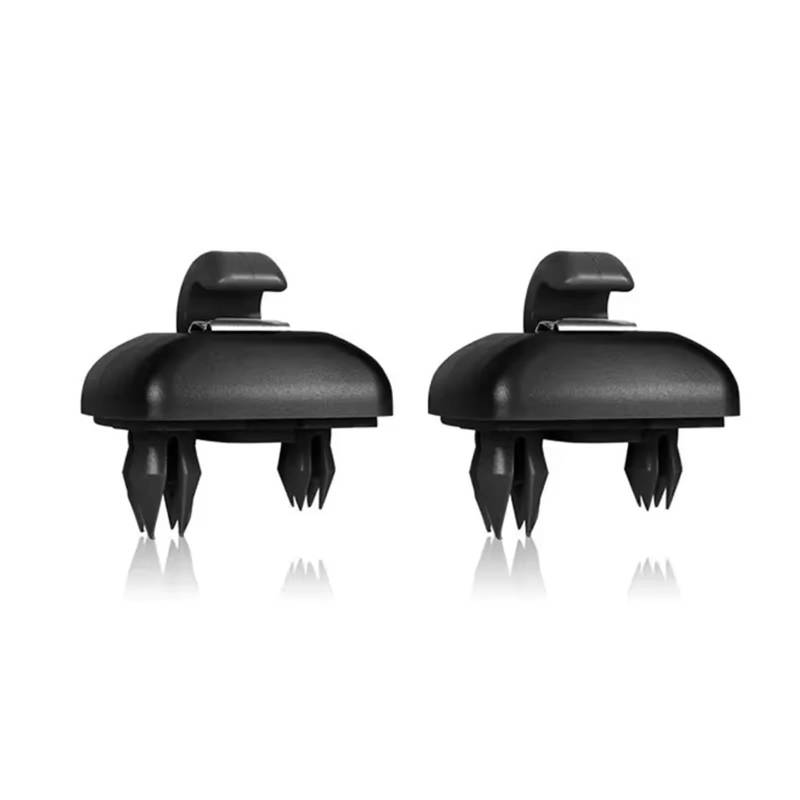 Auto-Innenverkleidung Für A1 Für A3 Für A4 Für A5 Für Q3 Für Q5 Für S3 Innen Zubehör 2PCS Auto Innen Sonnenblende Kappe Clip Haken Zubehör Innenraum(2pcsBlack) von ZVZGPGKLTC