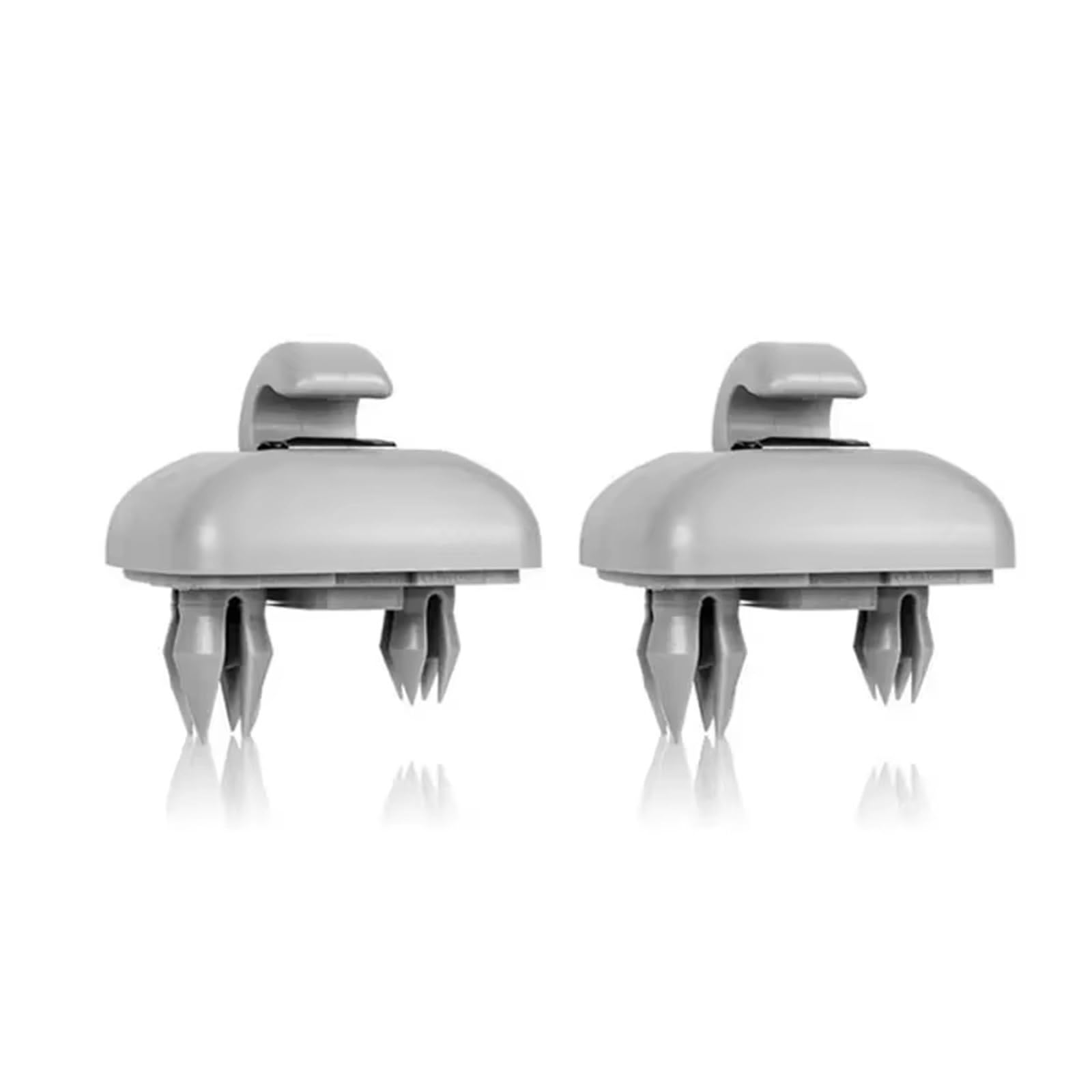Auto-Innenverkleidung Für A1 Für A3 Für A4 Für A5 Für Q3 Für Q5 Für S3 Innen Zubehör 2PCS Auto Innen Sonnenblende Kappe Clip Haken Zubehör Innenraum(2pcsGrey) von ZVZGPGKLTC