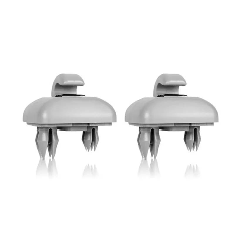 Auto-Innenverkleidung Für A1 Für A3 Für A4 Für A5 Für Q3 Für Q5 Für S3 Innen Zubehör 2PCS Auto Innen Sonnenblende Kappe Clip Haken Zubehör Innenraum(2pcsGrey) von ZVZGPGKLTC