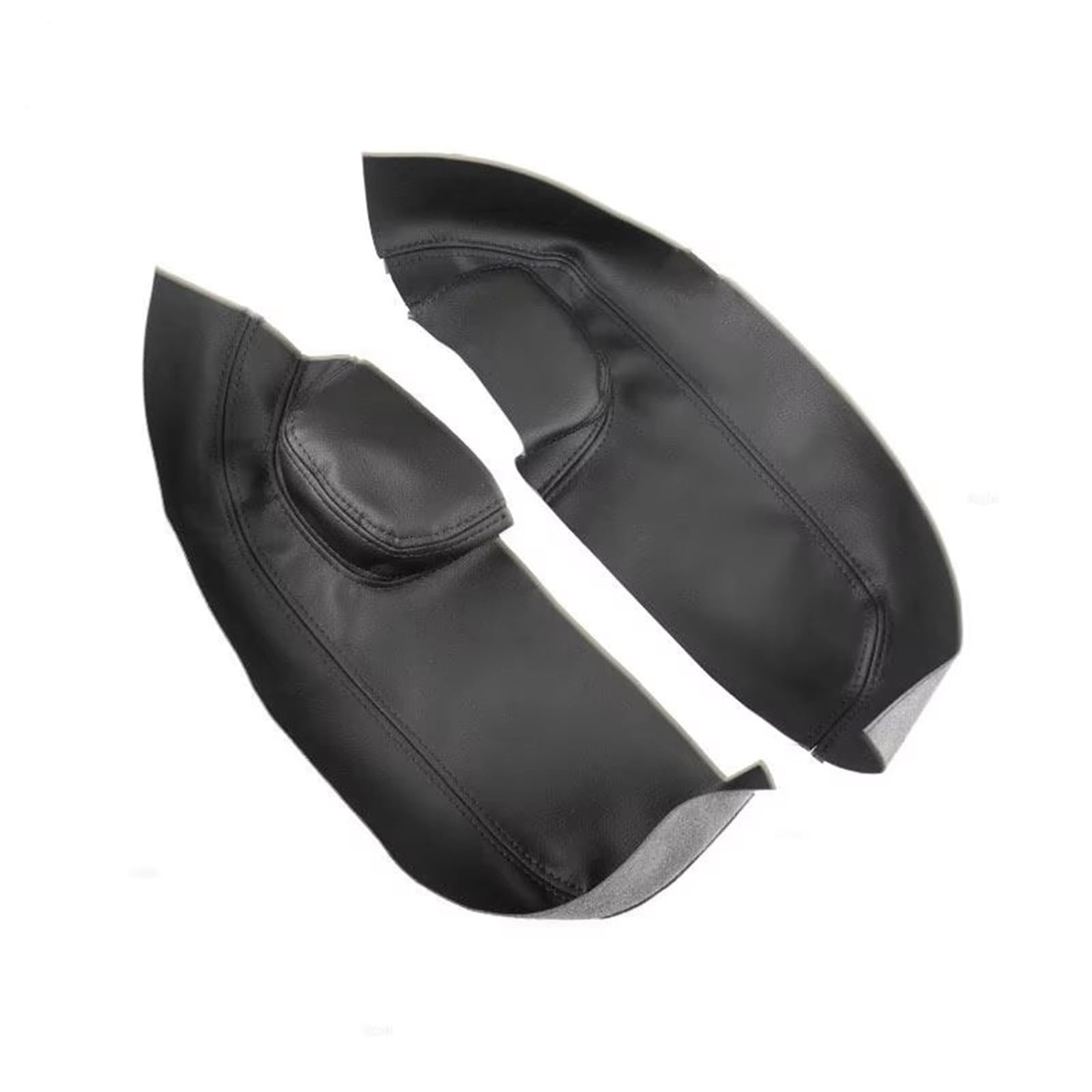 Auto-Innenverkleidung Für Dodge Für Caravan 4 2004 2 Stücke Auto Zubehör Innen Vorne Tür Armlehne Panel Abdeckung Mikrofaser Leder Trim Zubehör Innenraum(Black) von ZVZGPGKLTC