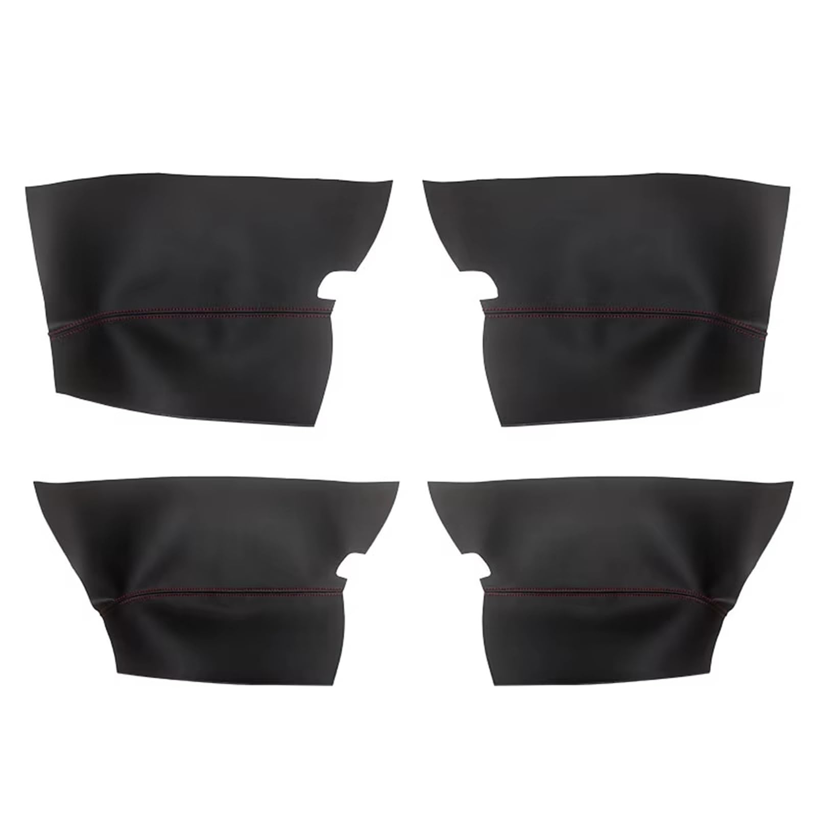 Auto-Innenverkleidung Für Fabia 2008-2014 Autotür Armlehne Panel Haut Abdeckung Aufkleber Trim Weiche Leder Tür Panel Abdeckung Zubehör Innenraum(Black-red line) von ZVZGPGKLTC