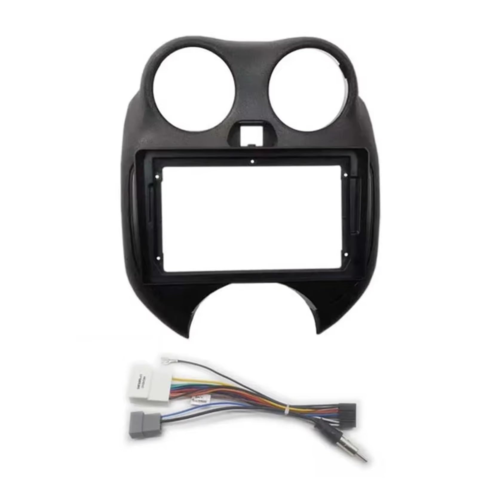 Auto-Innenverkleidung Für Nissan Für Micra Für März Für K13 2010-2013 Dashboard Panel Rahmen Kit Navigation Rahmen Auto Radio Fascia Zubehör Innenraum(with Cable) von ZVZGPGKLTC