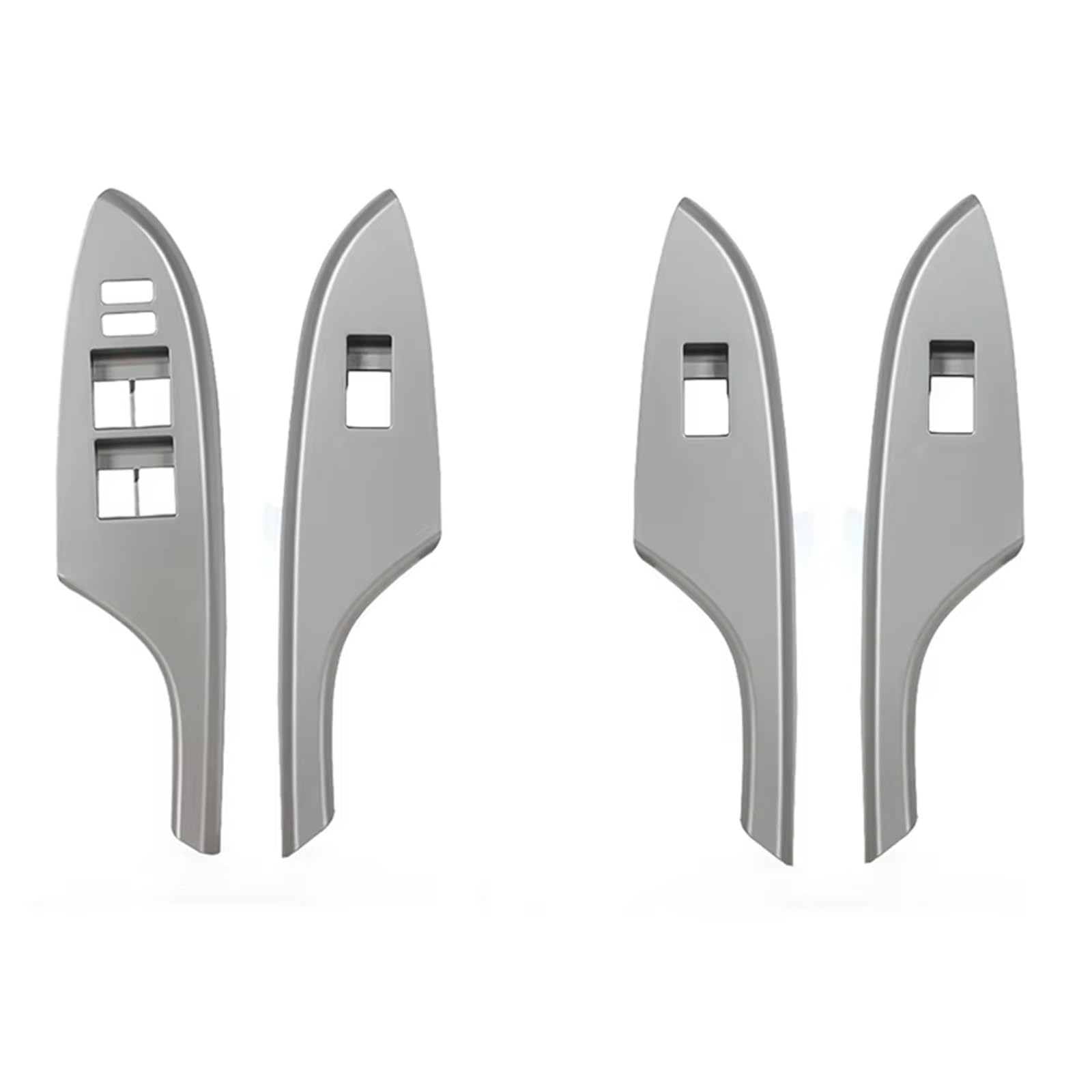 Auto-Innenverkleidung Für Toyota Für Corolla 2007-2013 Linkslenker Auto 4 Teile/Satz Auto Fensterheber Control Schalter Abdeckung Panel Rahmen Zubehör Innenraum(4pcs Gray) von ZVZGPGKLTC