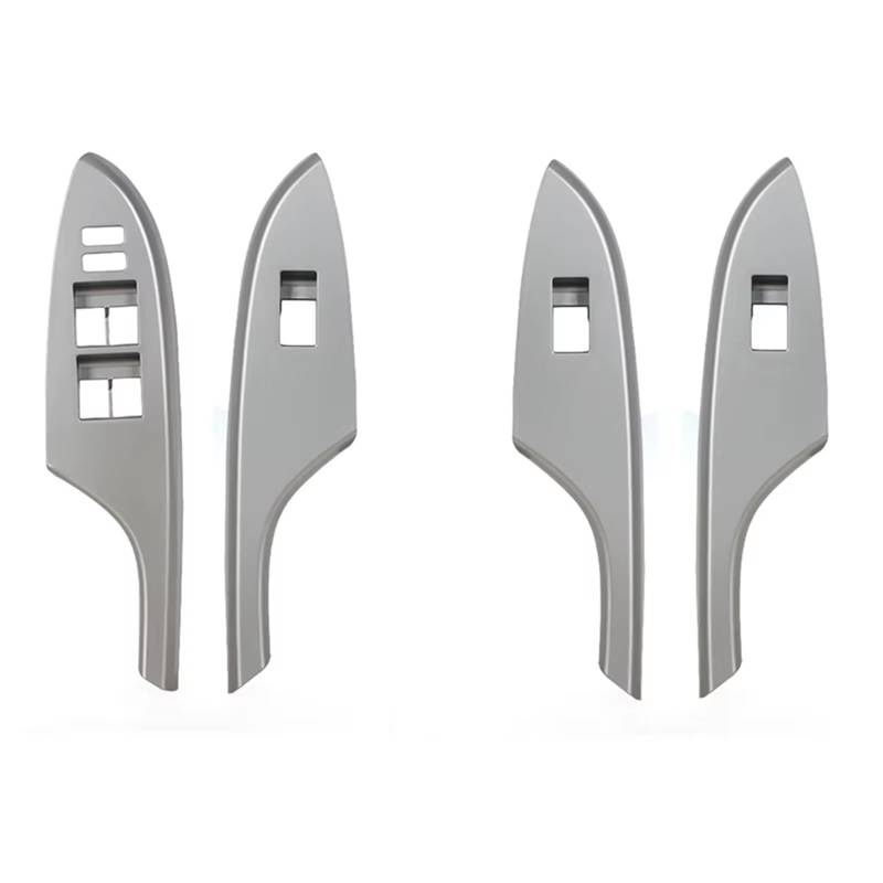 Auto-Innenverkleidung Für Toyota Für Corolla 2007-2013 Linkslenker Auto 4 Teile/Satz Auto Fensterheber Control Schalter Abdeckung Panel Rahmen Zubehör Innenraum(4pcs Gray) von ZVZGPGKLTC