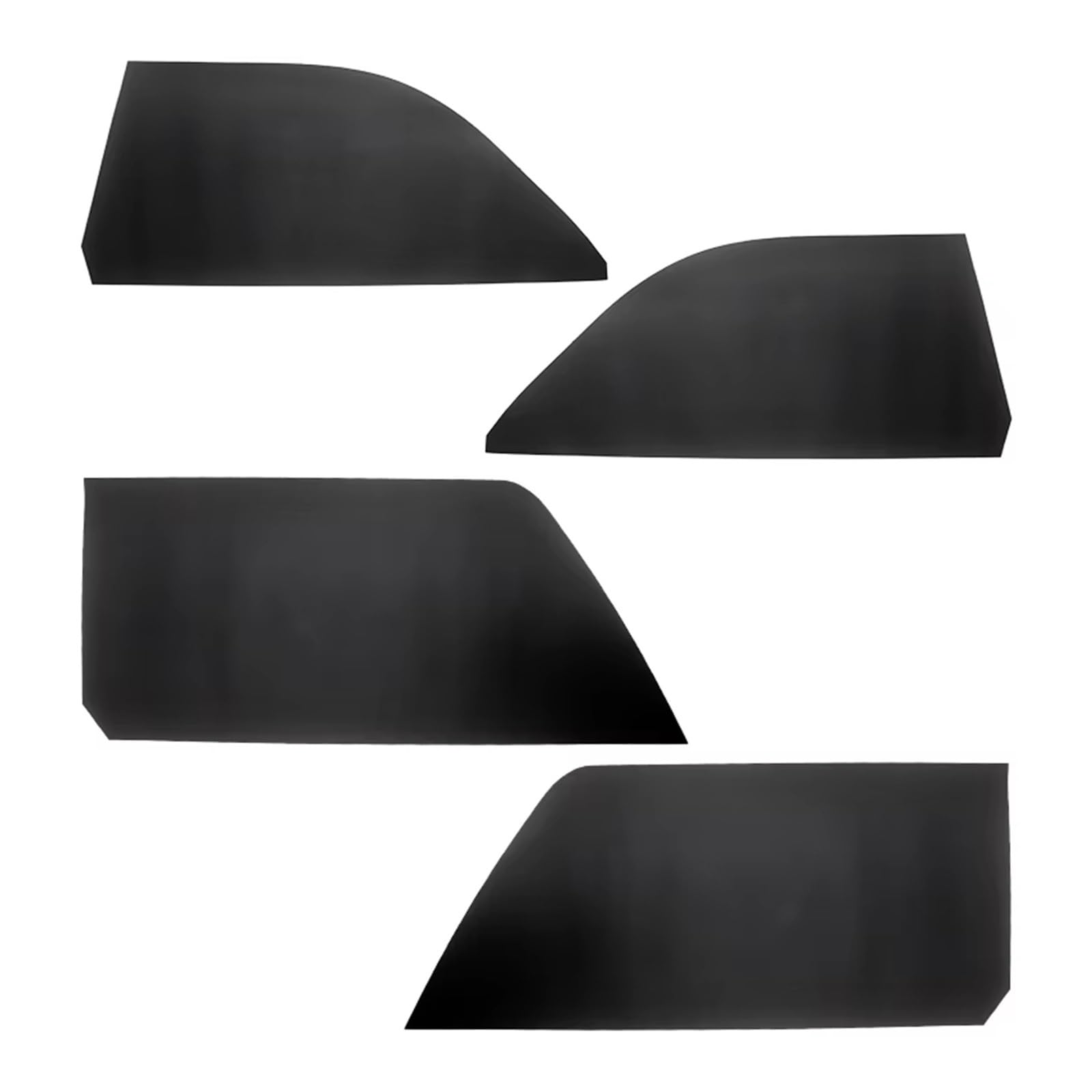 Auto-Innenverkleidung Für Toyota Für Yaris Auto-Styling Innen Mikrofaser Leder Tür Armlehne Panel Abdeckung Aufkleber Trim 4 Teile/Satz Zubehör Innenraum(Black) von ZVZGPGKLTC