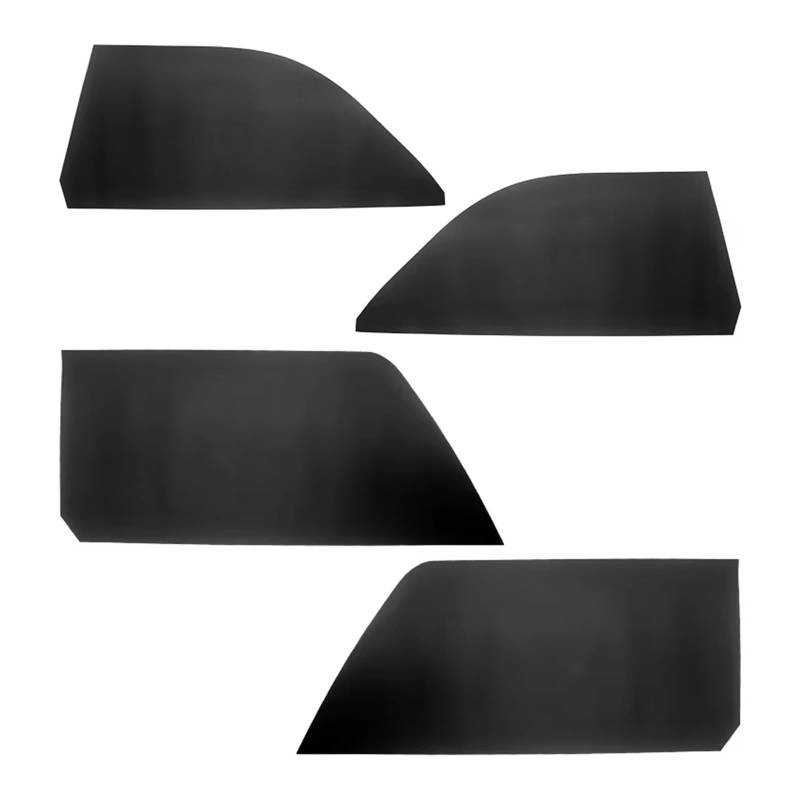 Auto-Innenverkleidung Für Toyota Für Yaris Auto-Styling Innen Mikrofaser Leder Tür Armlehne Panel Abdeckung Aufkleber Trim 4 Teile/Satz Zubehör Innenraum(Black) von ZVZGPGKLTC