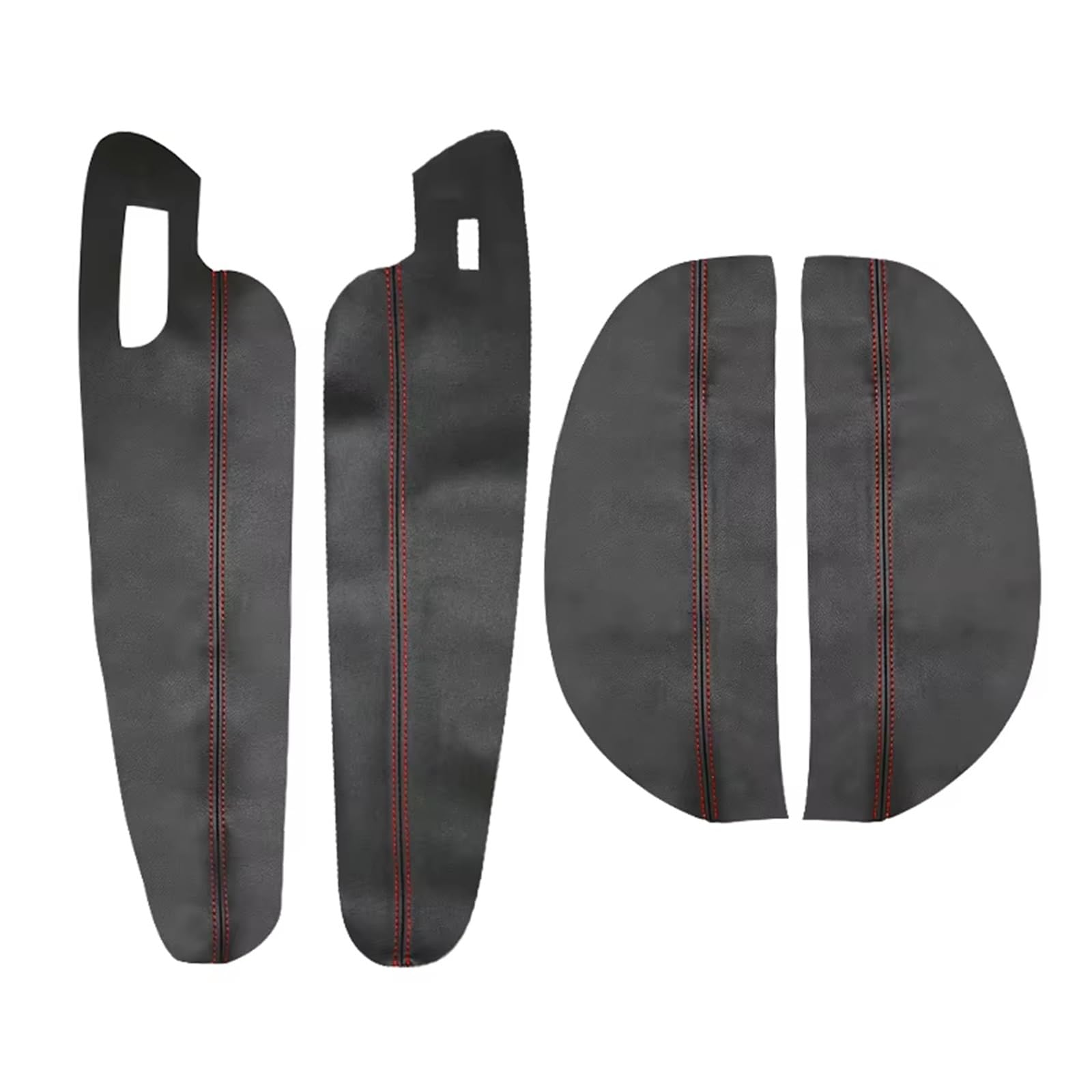 Auto-Innenverkleidung Für VW Für Golf 7 Für MK7 2014-2018 4 Stücke Innentür Armlehne Panel Abdeckung Trim NUR 3 TÜREN Auto Armlehne Abdeckung Zubehör Innenraum(Black - red line) von ZVZGPGKLTC