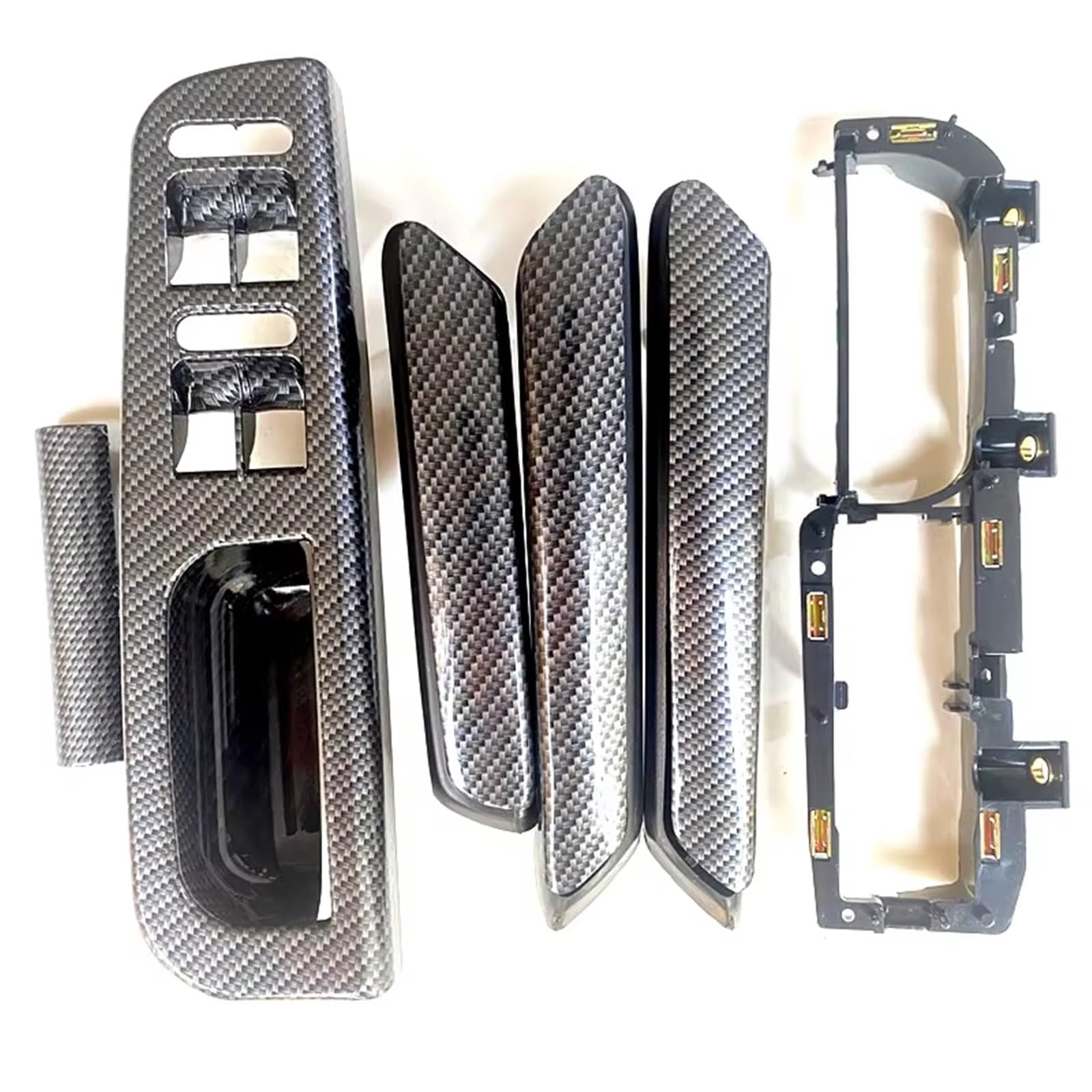 Auto-Innenverkleidung Für VW Für Passat Für B5 1998-2005 Türgriff Fenster Schalter Panel Schalter Rahmen Basis 3B186717E 3B4867179B Zubehör Innenraum(A Set of 6pcs) von ZVZGPGKLTC