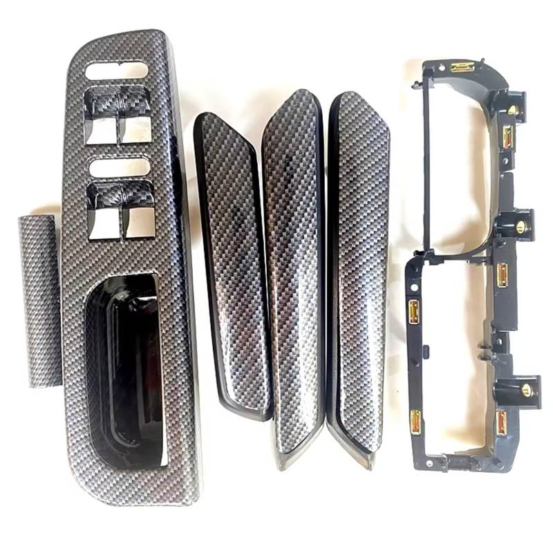Auto-Innenverkleidung Für VW Für Passat Für B5 1998-2005 Türgriff Fenster Schalter Panel Schalter Rahmen Basis 3B186717E 3B4867179B Zubehör Innenraum(A Set of 6pcs) von ZVZGPGKLTC