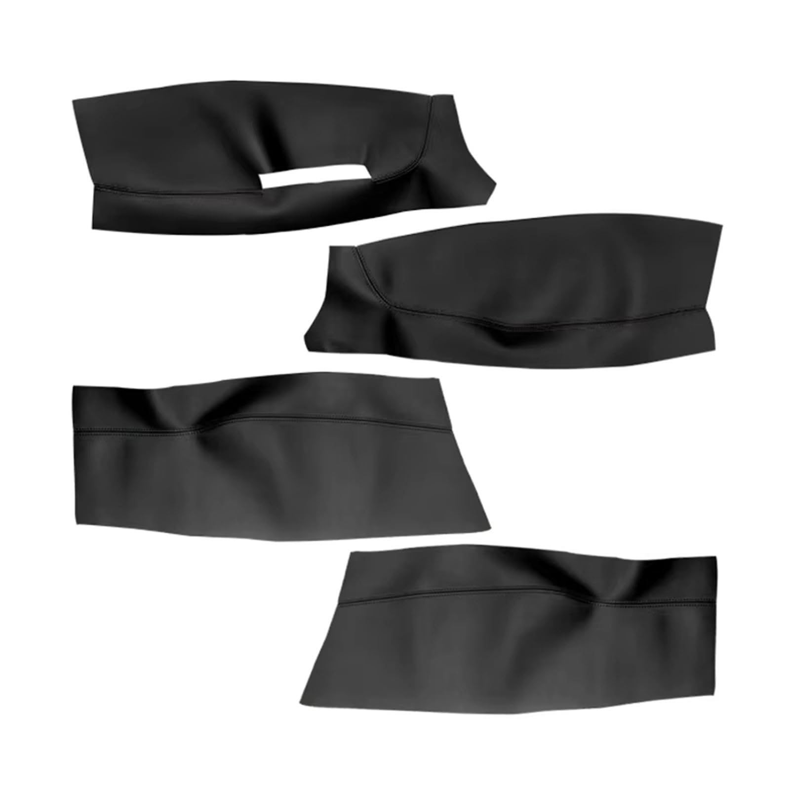 Auto-Innenverkleidung Für VW Für Polo Für Fließheck 2004-2011 Autozubehör Tür Armlehne Panel Abdeckung Trim 4 Stücke Tür Panel Abdeckung Zubehör Innenraum(Hatchback Black) von ZVZGPGKLTC