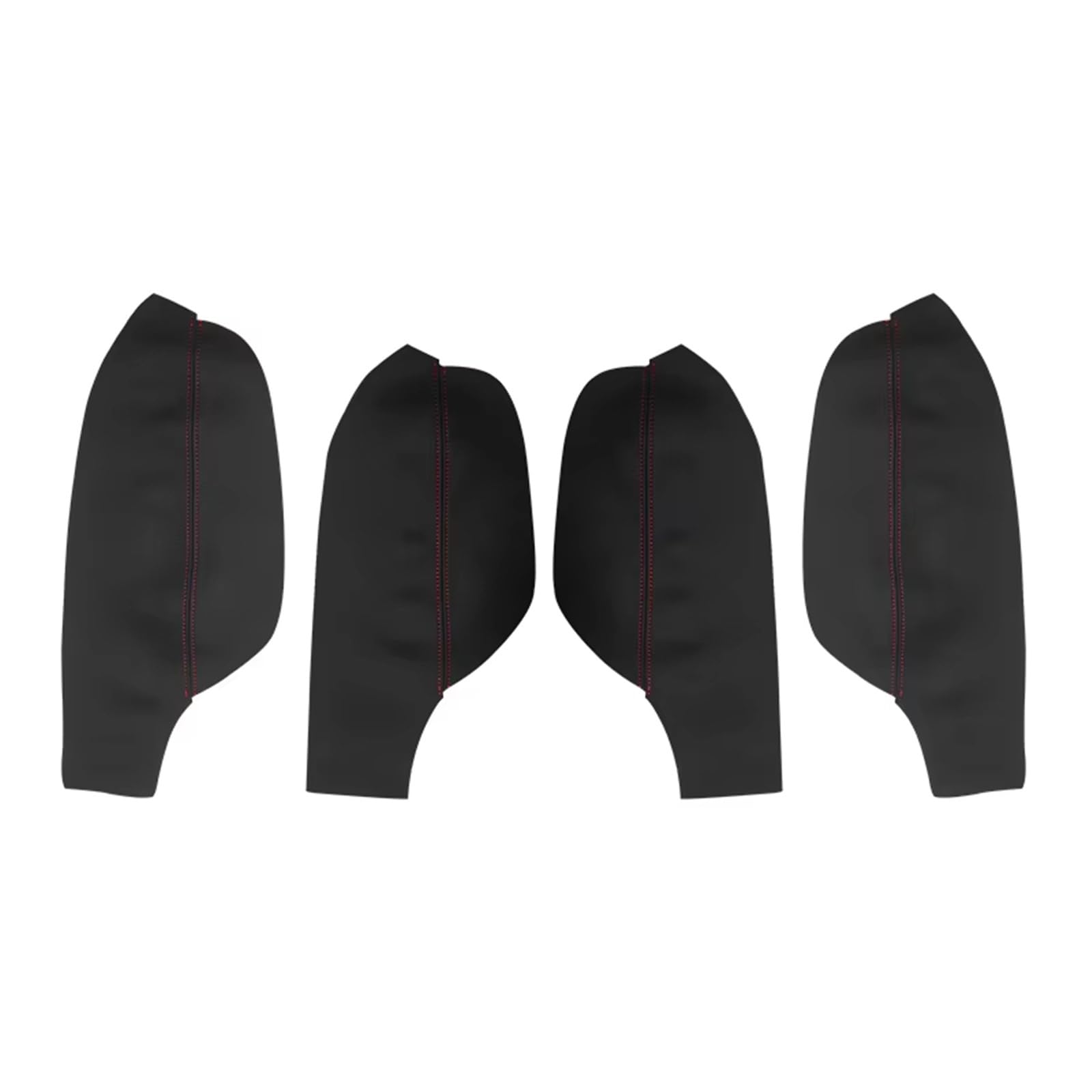 Auto-Innenverkleidung Für VW Für Tiguan 2008–2012, 4 Stück, Mikrofaser-Leder, Auto-Innentürgriff-Panel/Türarmlehnen-Abdeckungs-Ordnung Zubehör Innenraum(4X Door Armrest B-R) von ZVZGPGKLTC