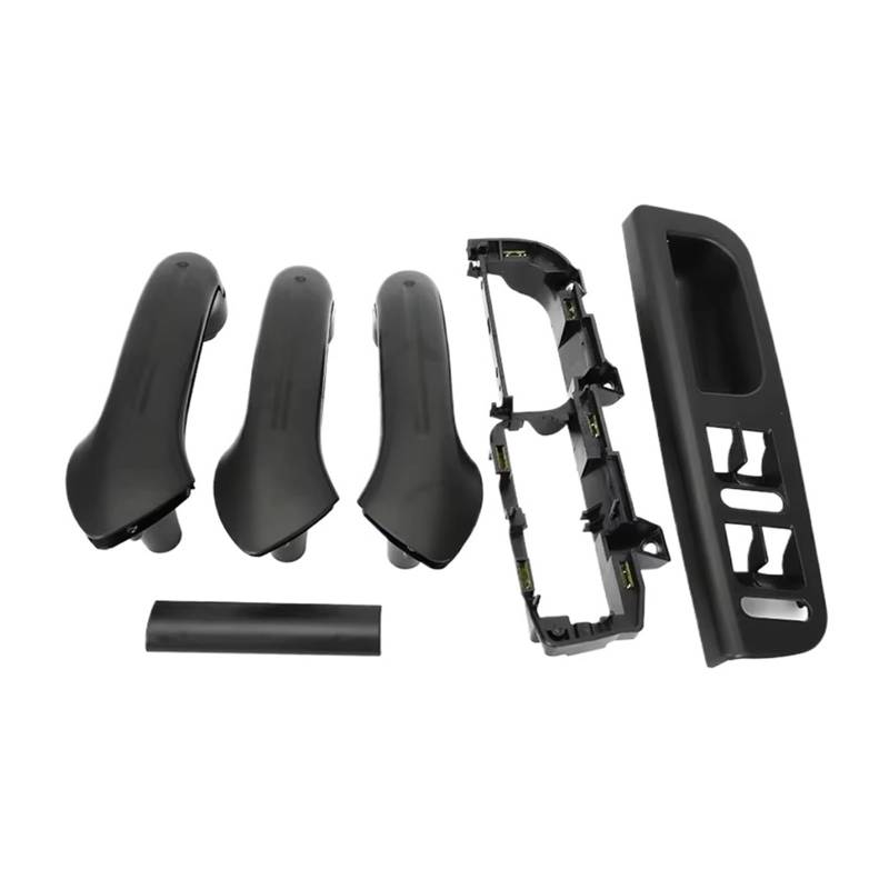 Auto-Innenverkleidung Innentürgriff Türarmlehne Tür Schwarz Pull Haltegriff Für VW Für Bora Für Golf 4 Für MK4 Für Jetta 1999-2007 Zubehör Innenraum(6PCS-A Set) von ZVZGPGKLTC