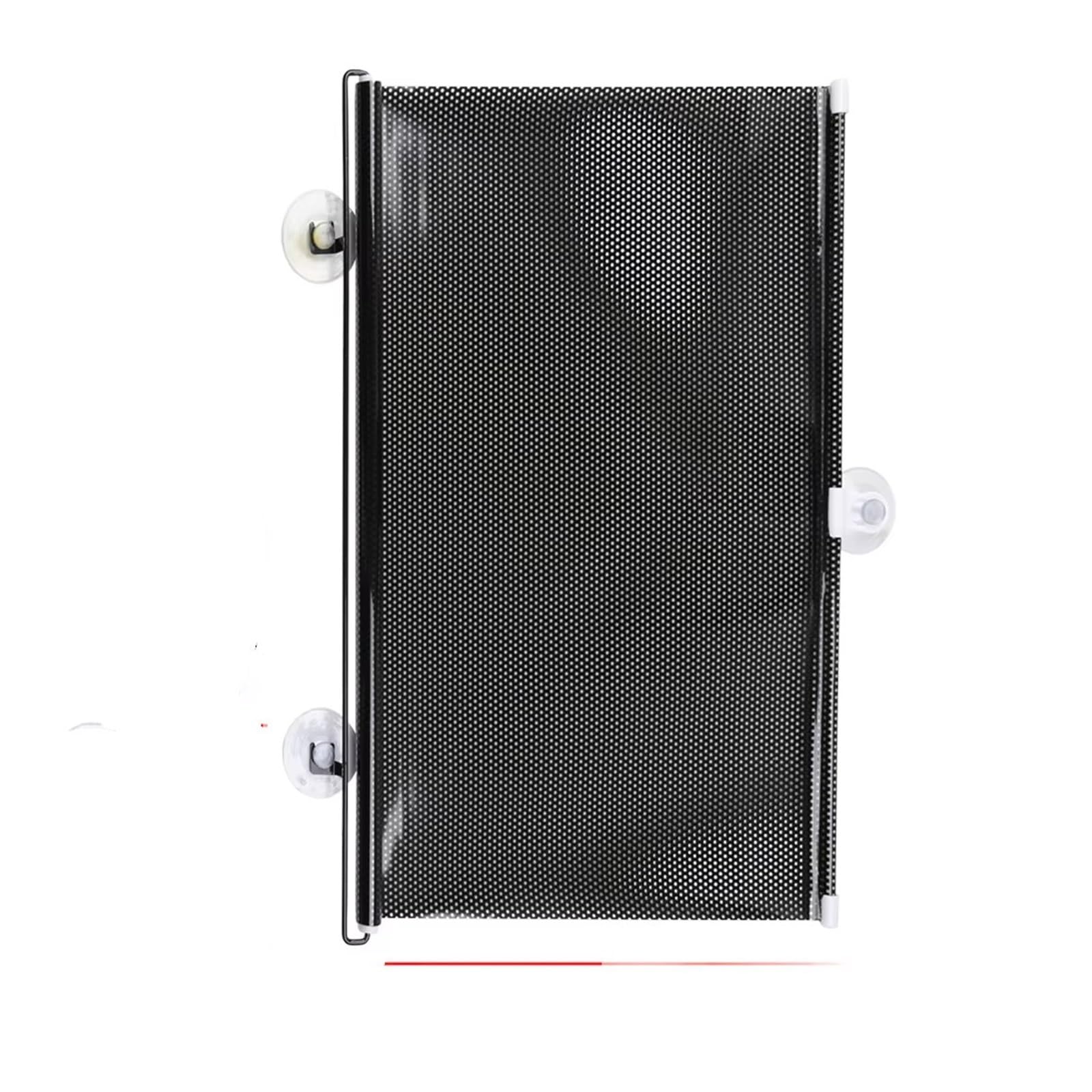 Autofenster Sonnenschutz Auto-Sonnenschutz, Schwarz, Einziehbar, Für Fahrzeug, Fenstervorhang, Rollo, Sonnenschutz, Schutz, Passend Für Die Meisten Autos Fensterfür Sonnenschutz(50x125cm) von ZVZGPGKLTC