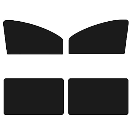 Autofenster Sonnenschutz Auto-Sonnenschutz, UV-Schutz, Magnetischer Vorhang, Autofenster-Sonnenschutz, Seitenfenster, Netz-Sonnenblende, Sommerfensterschutz Fensterfür Sonnenschutz(4Pcs) von ZVZGPGKLTC